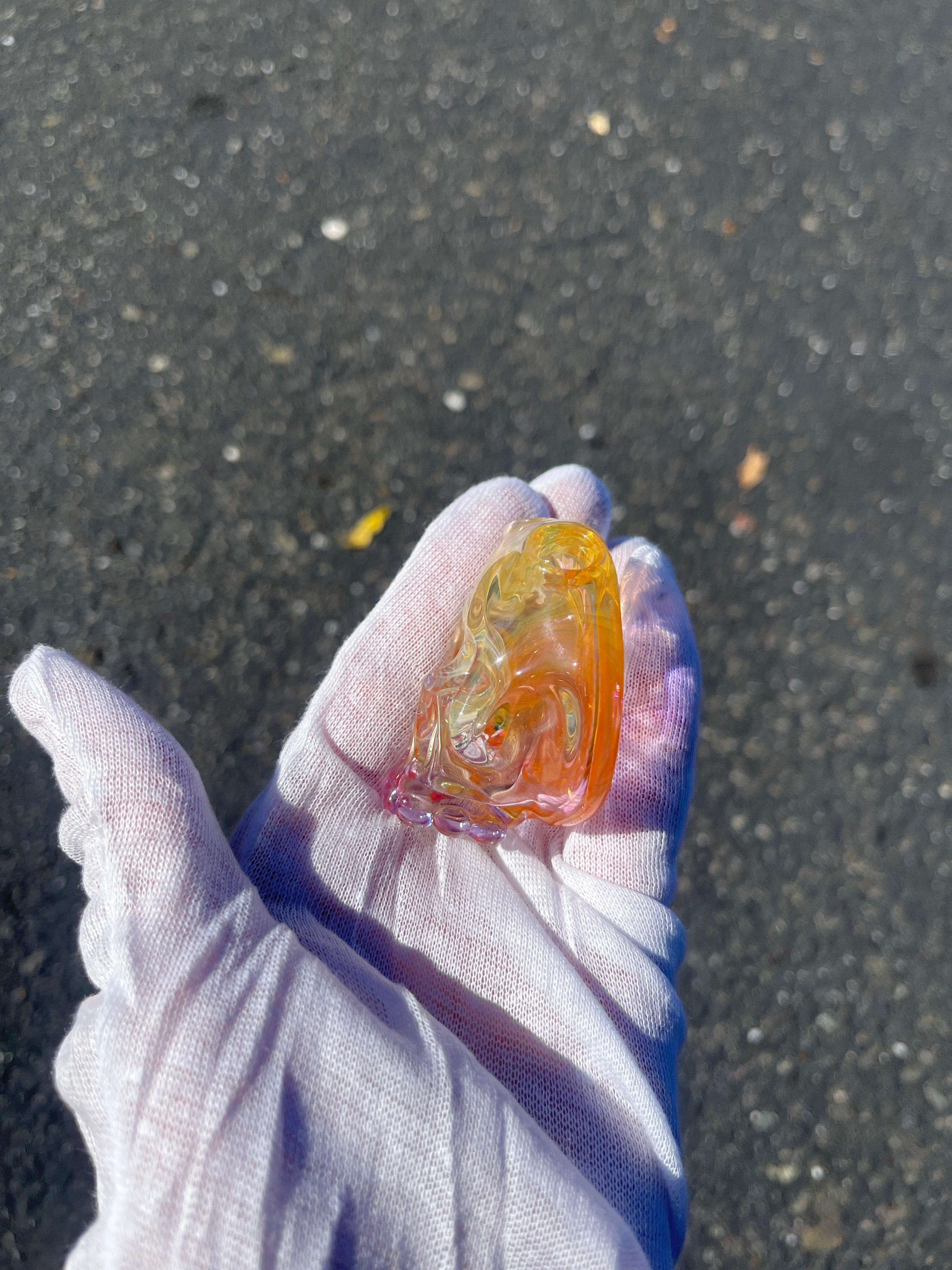 Fumed Skull Pendant By Marty Preston and Mark Nicely