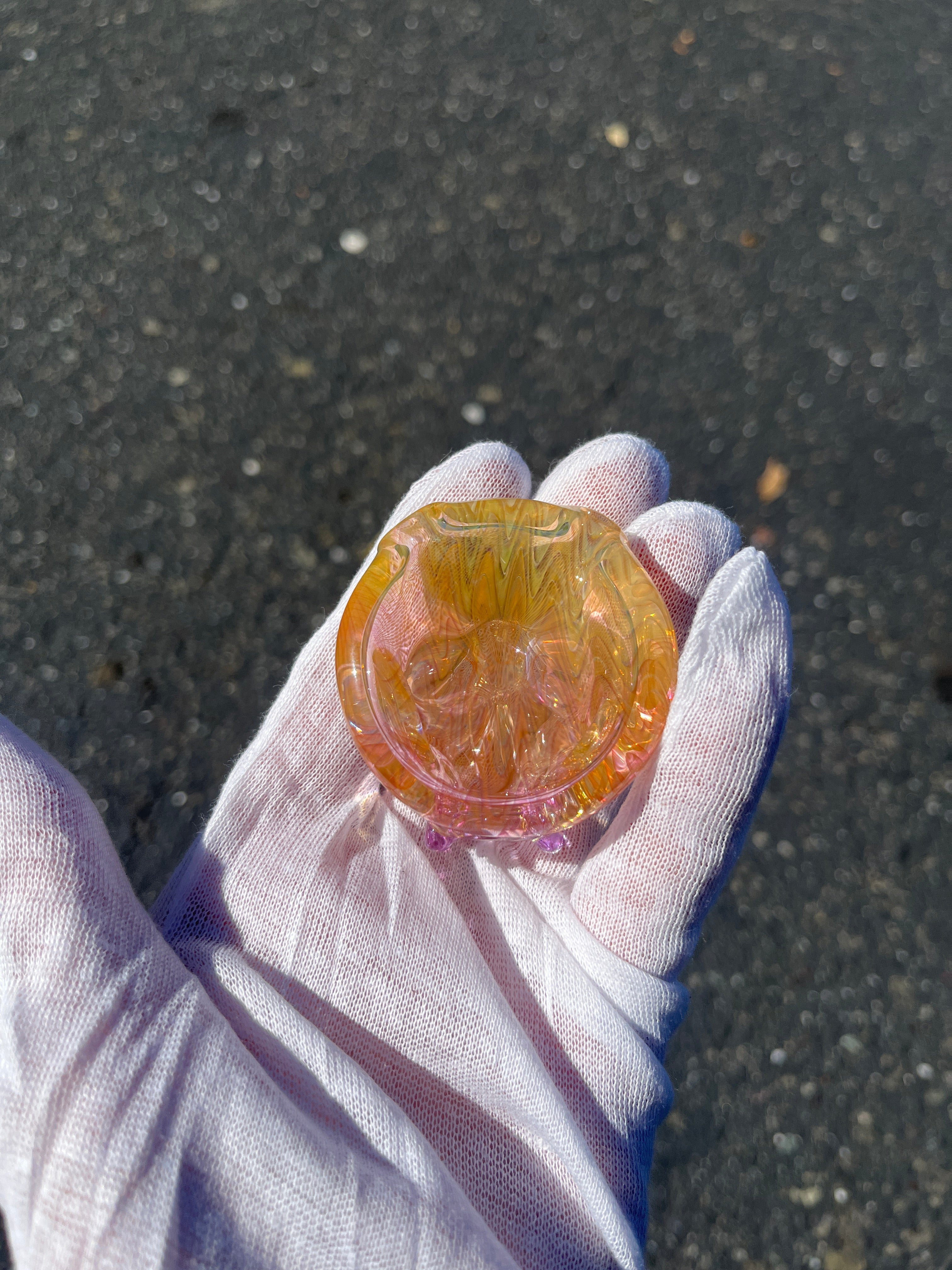 Fumed Skull Pendant By Marty Preston and Mark Nicely