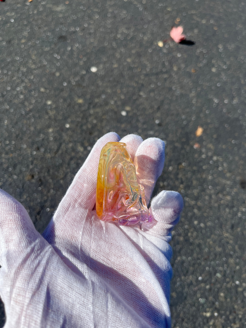Fumed Skull Pendant By Marty Preston and Mark Nicely