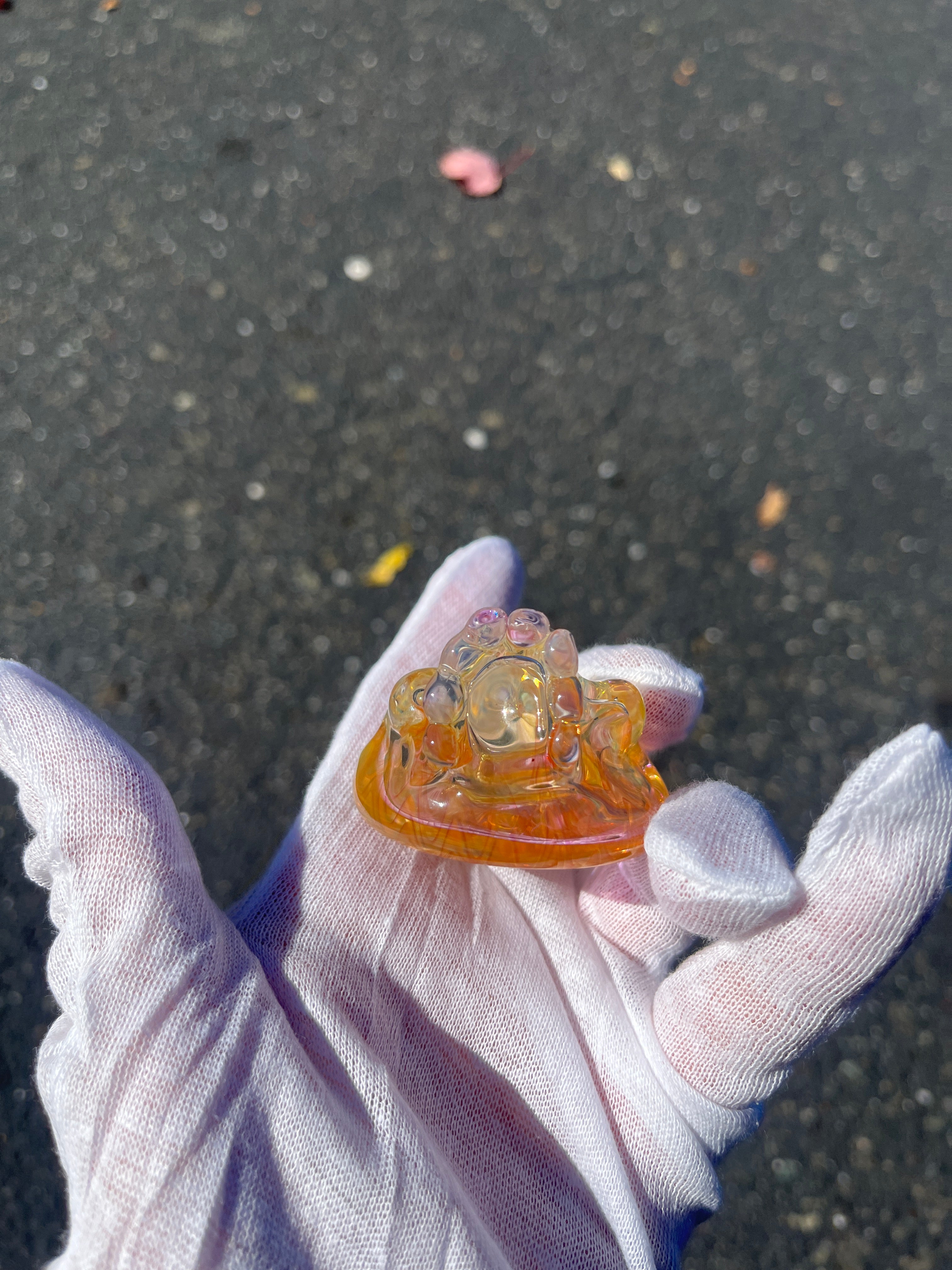 Fumed Skull Pendant By Marty Preston and Mark Nicely