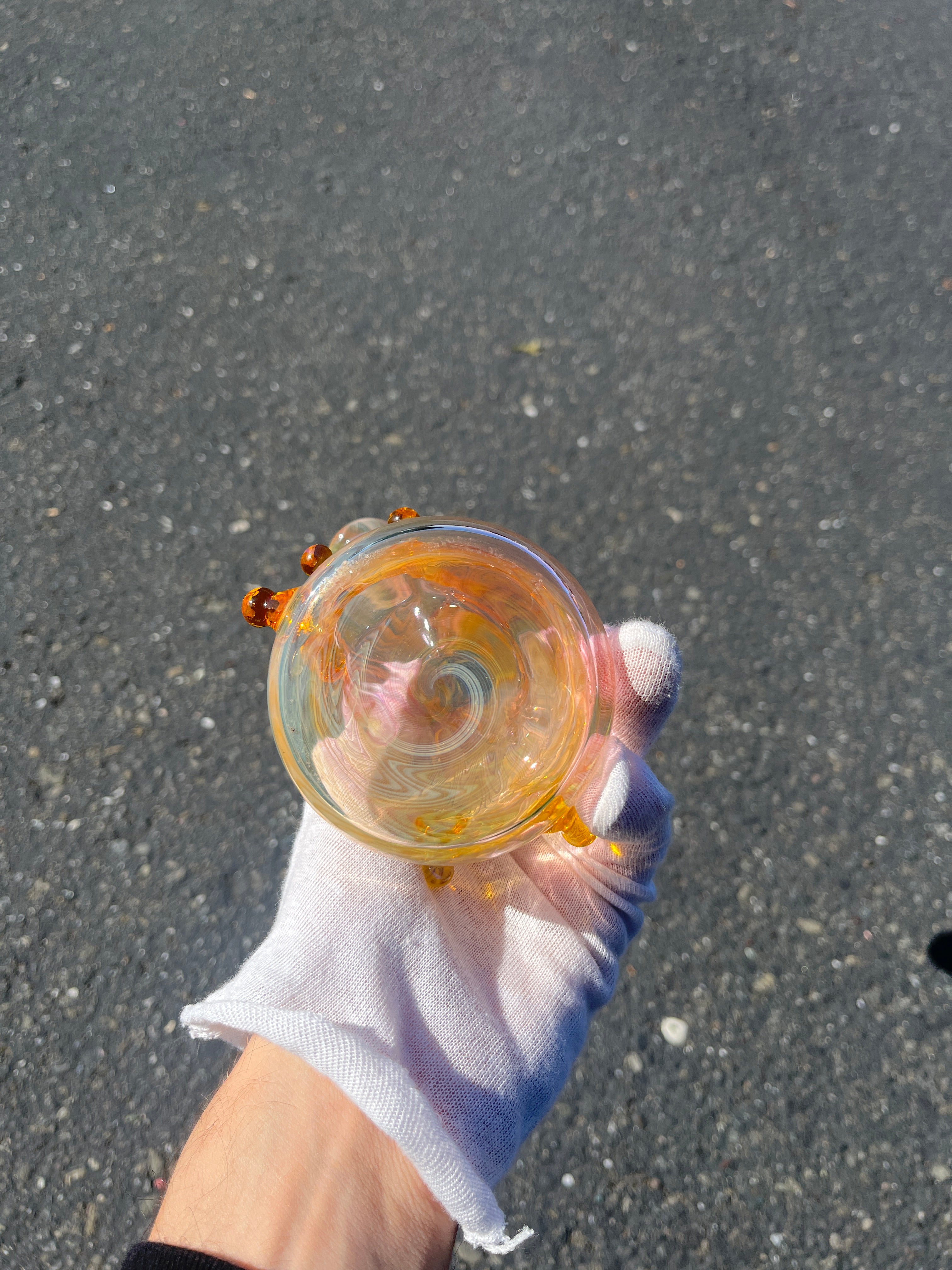 Fumed Worked Beaker By Mr. Gray, Marty Preston, and Mark Nicely