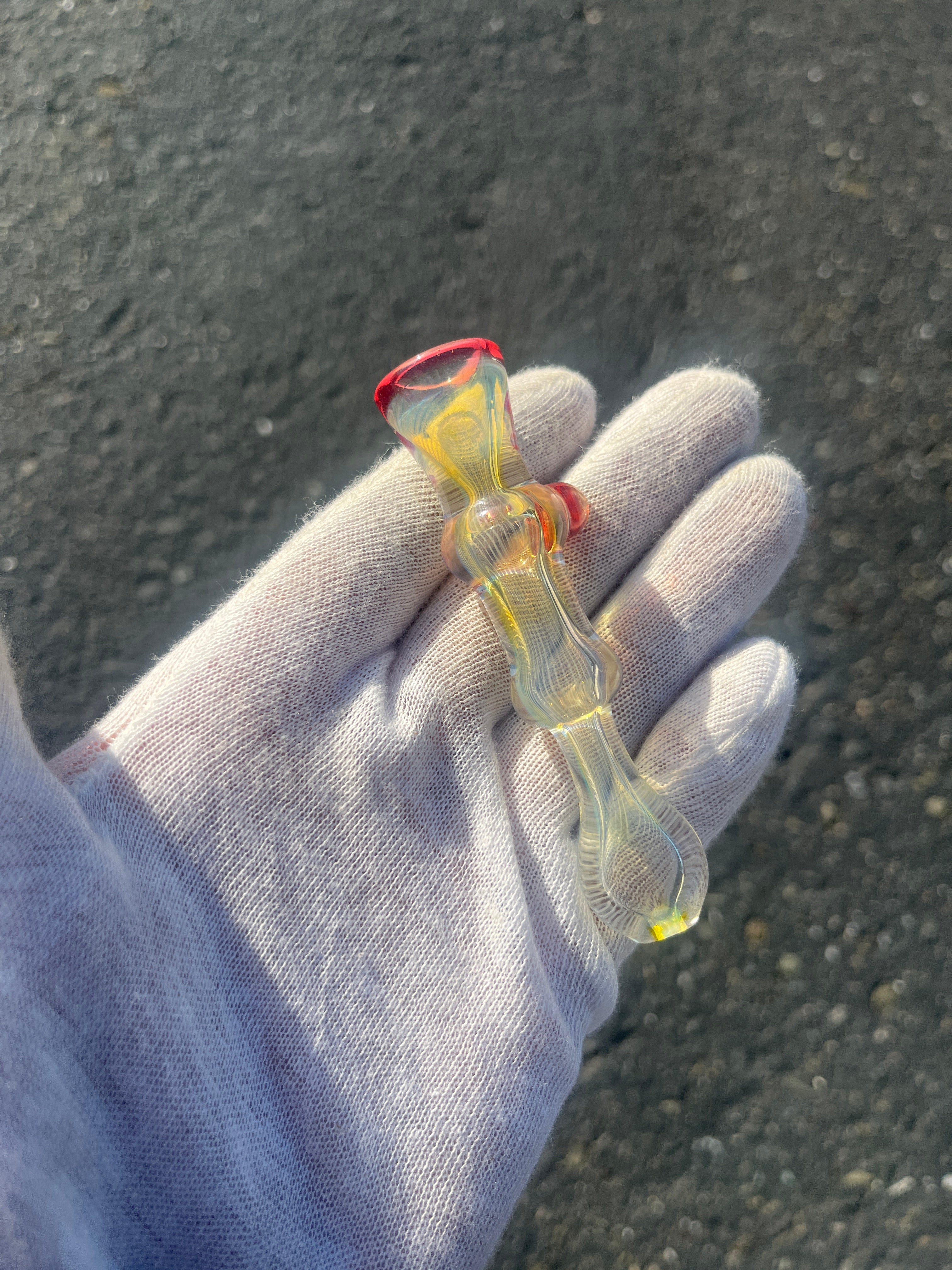 Gold Fumed One-Y By Gato Glass