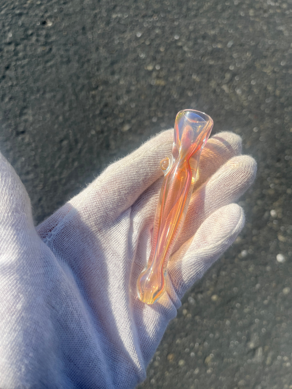 Red Gold Fumed One-Y By Gato Glass