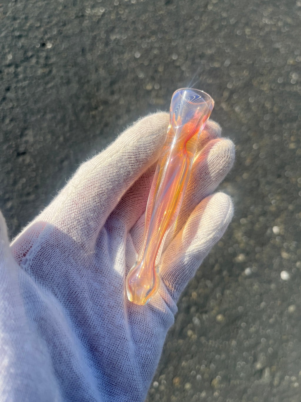 Red Gold Fumed One-Y By Gato Glass