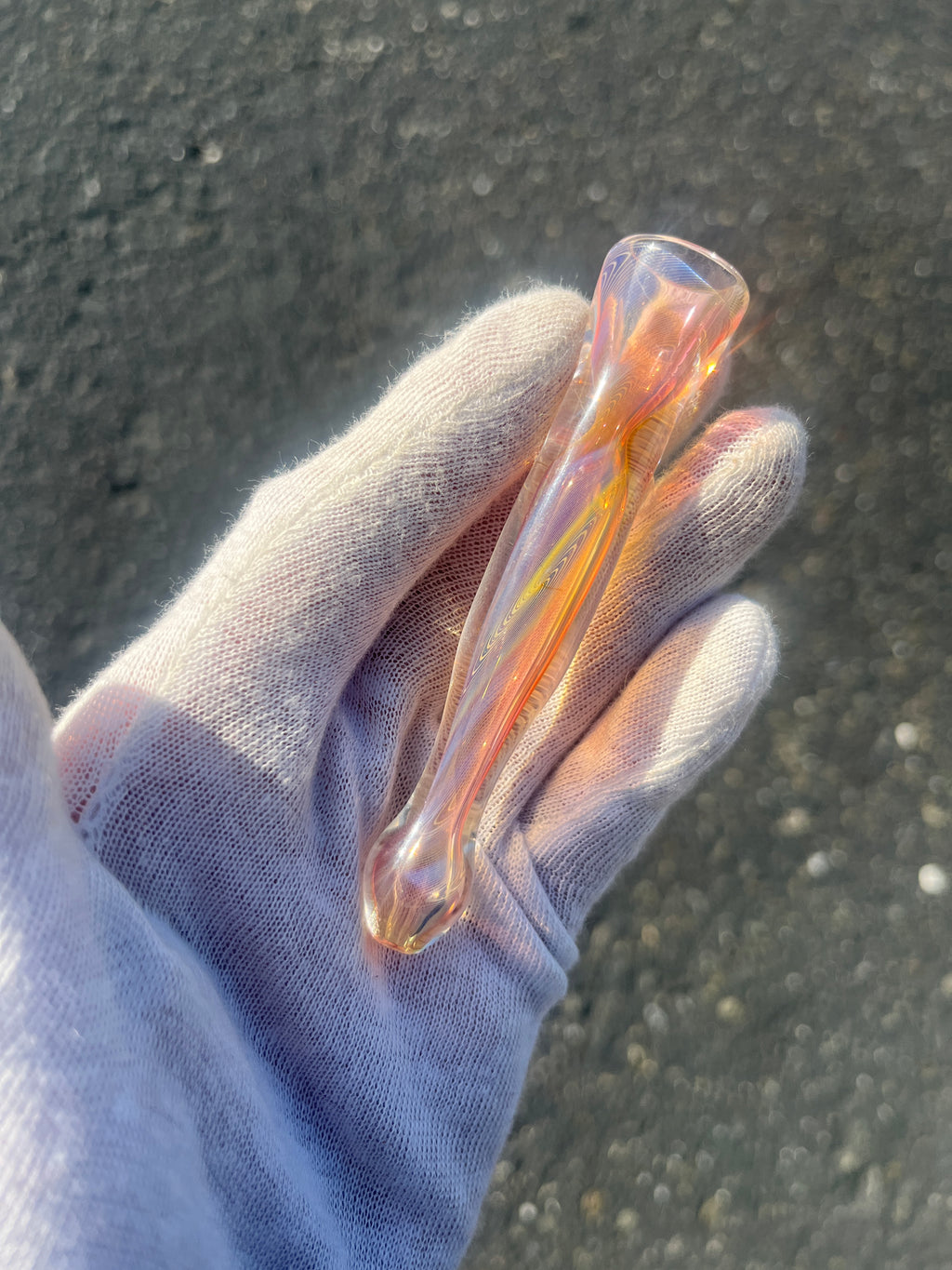 Red Gold Fumed One-Y By Gato Glass