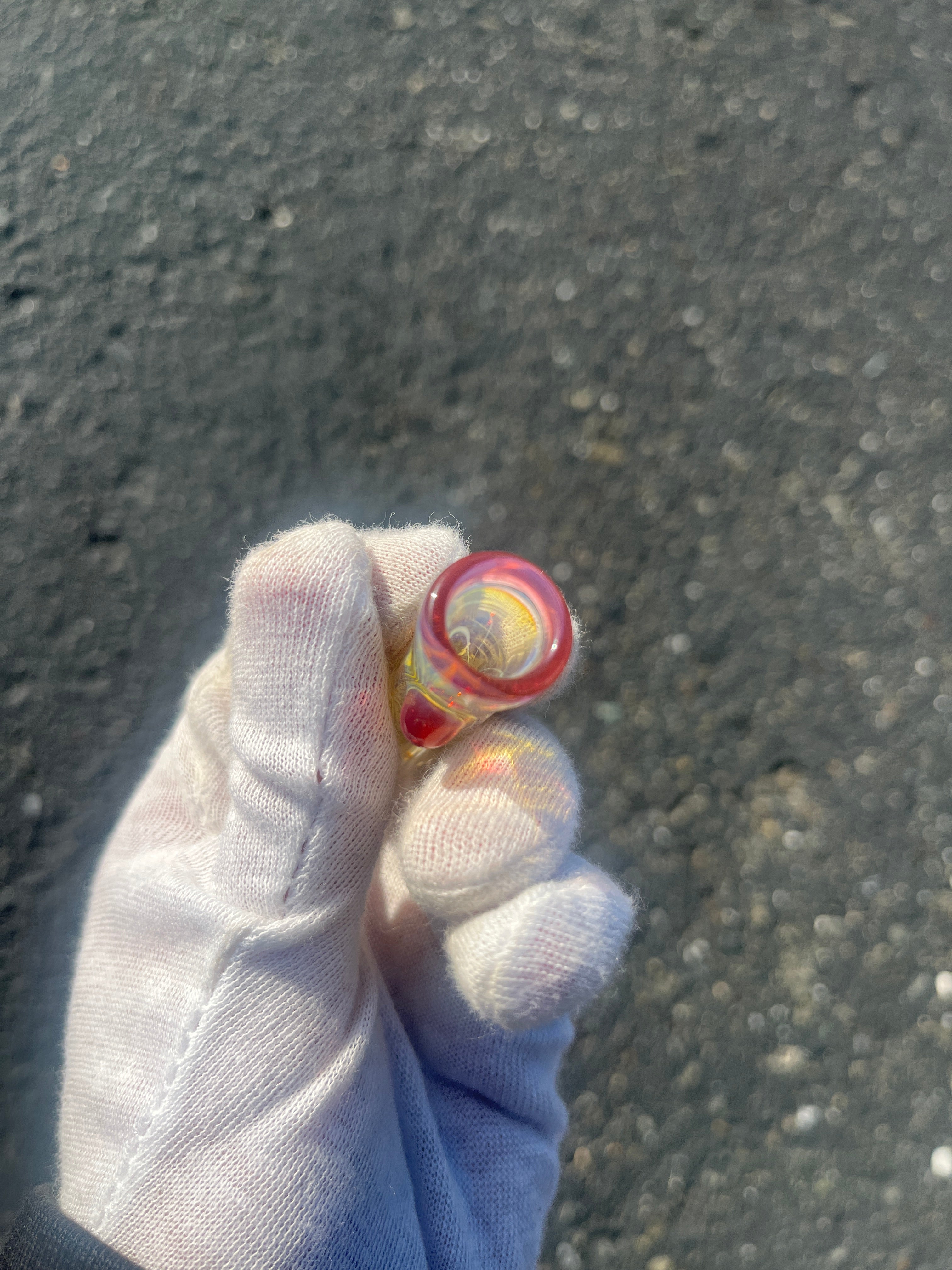 Red Lip Gold Fume One-Y By Gato Glass