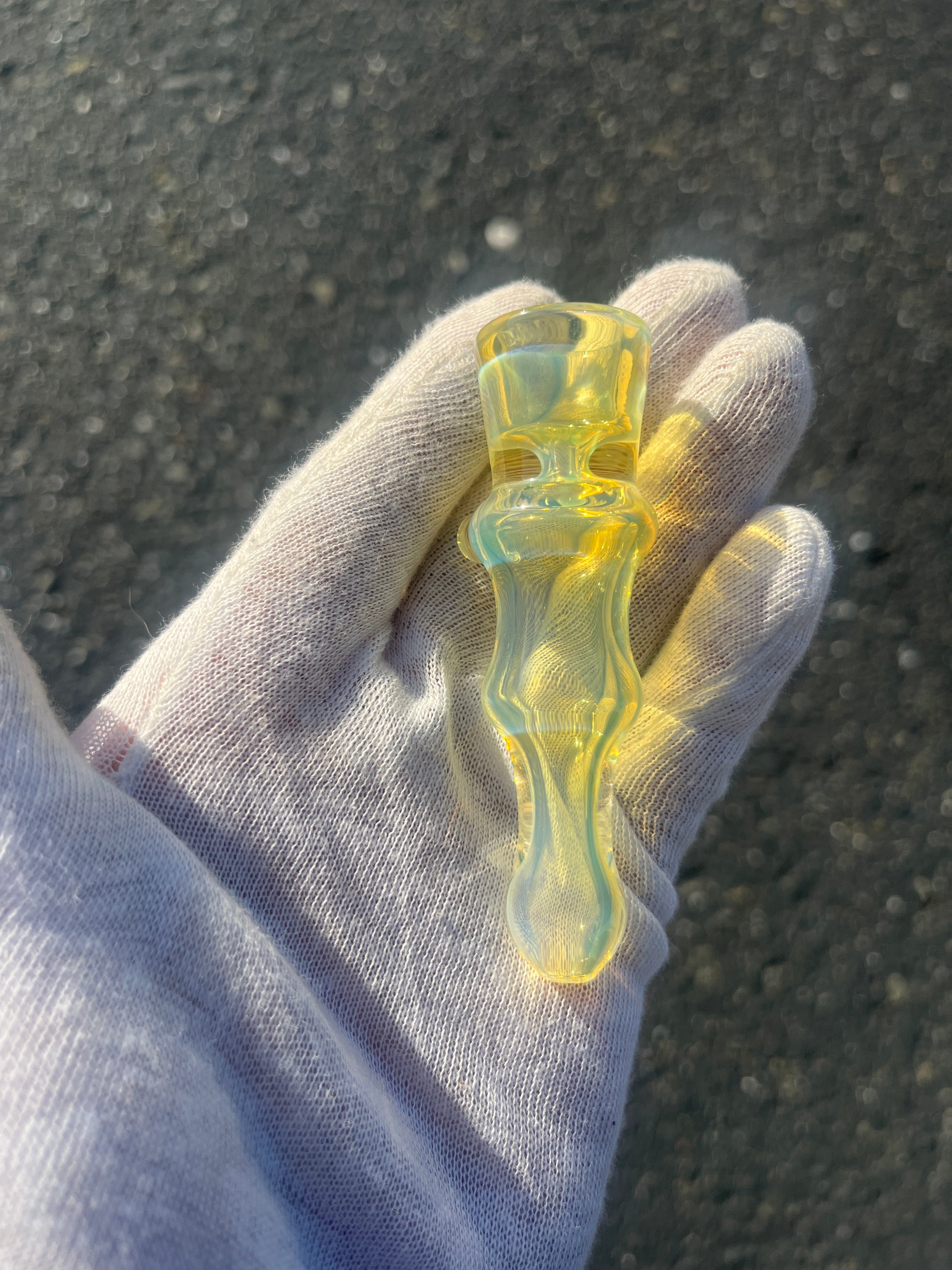 Gold and Silver Fume One-Y By Gato Glass