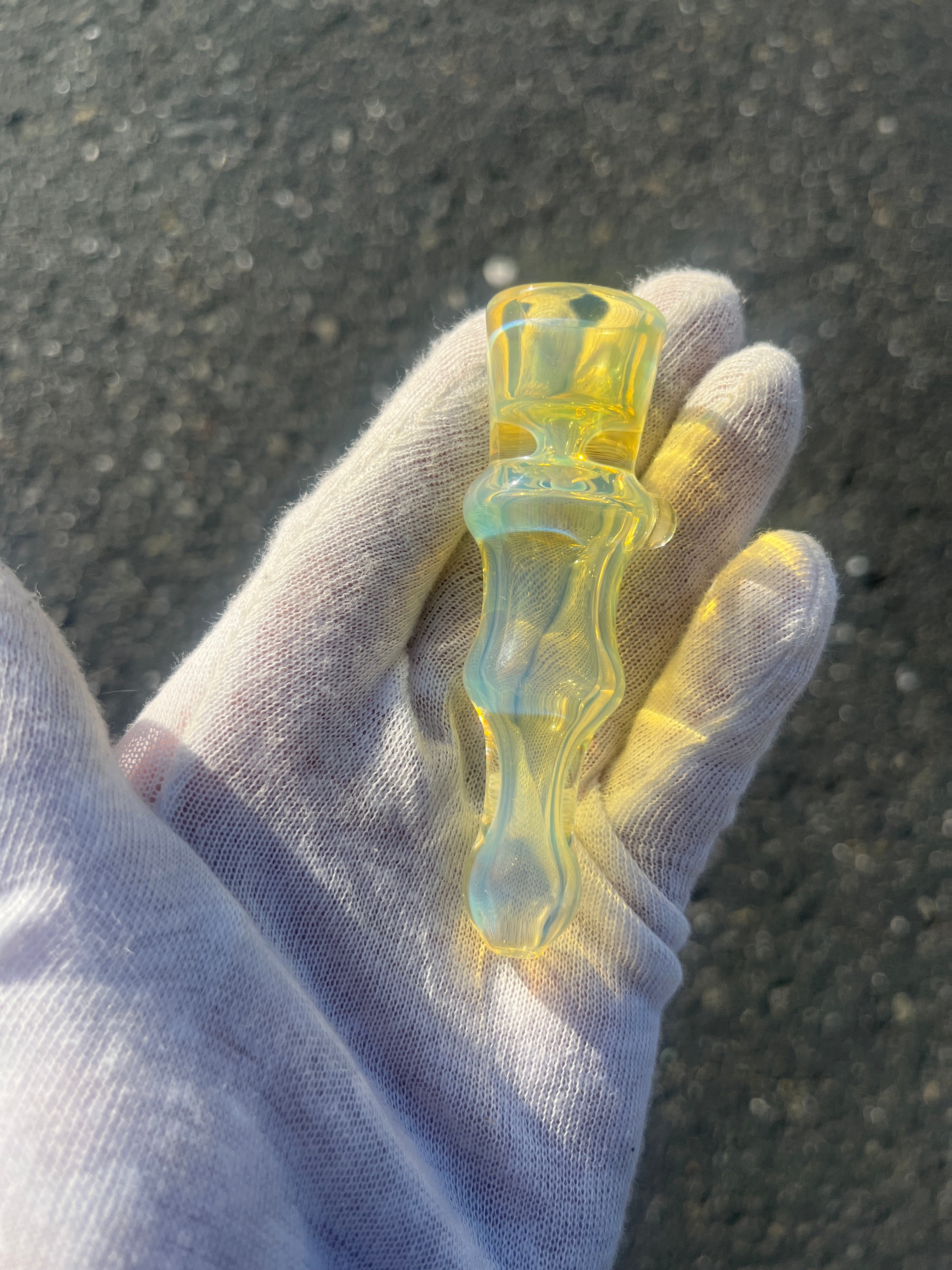 Gold and Silver Fume One-Y By Gato Glass
