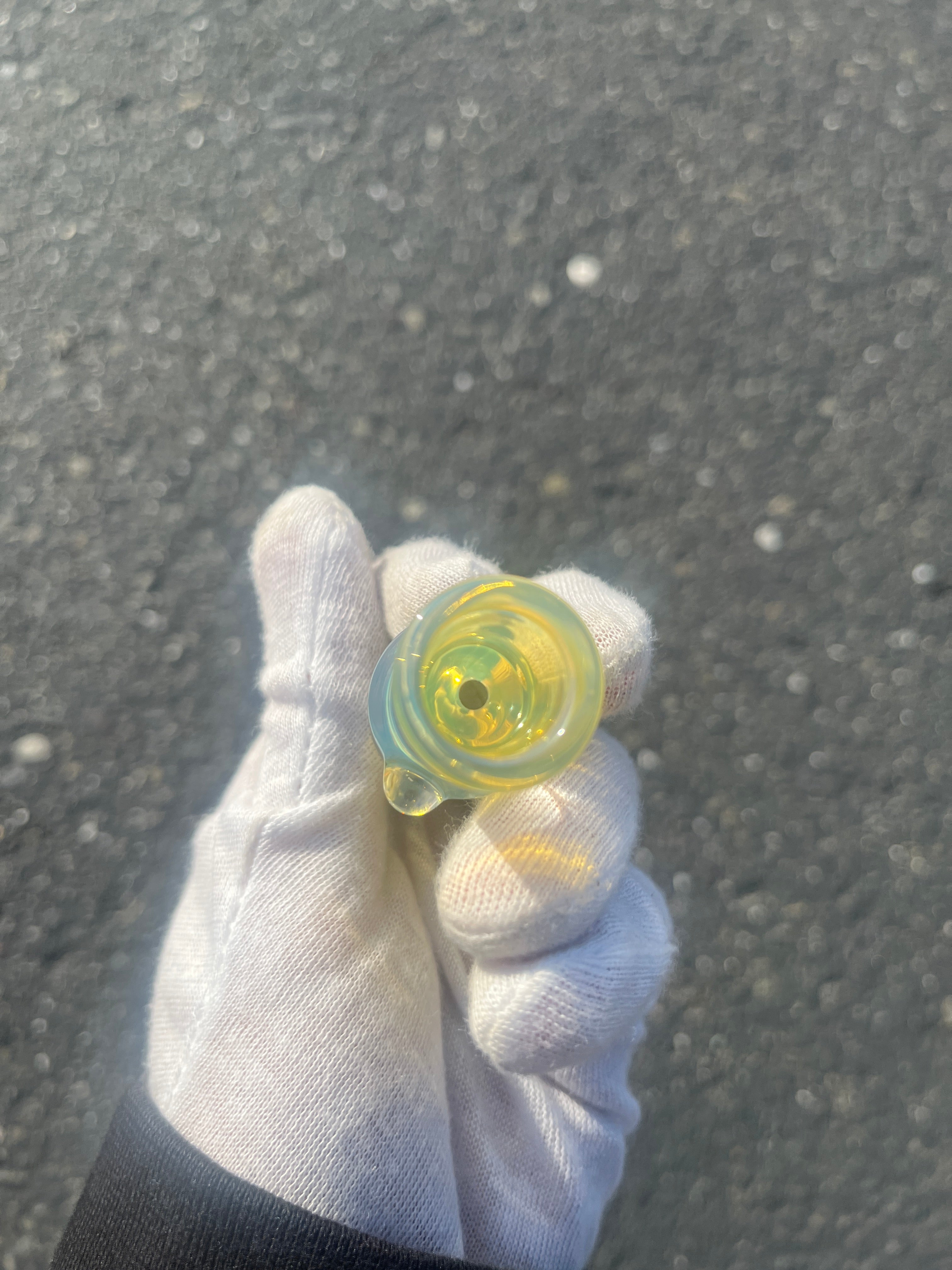 Gold and Silver Fume One-Y By Gato Glass