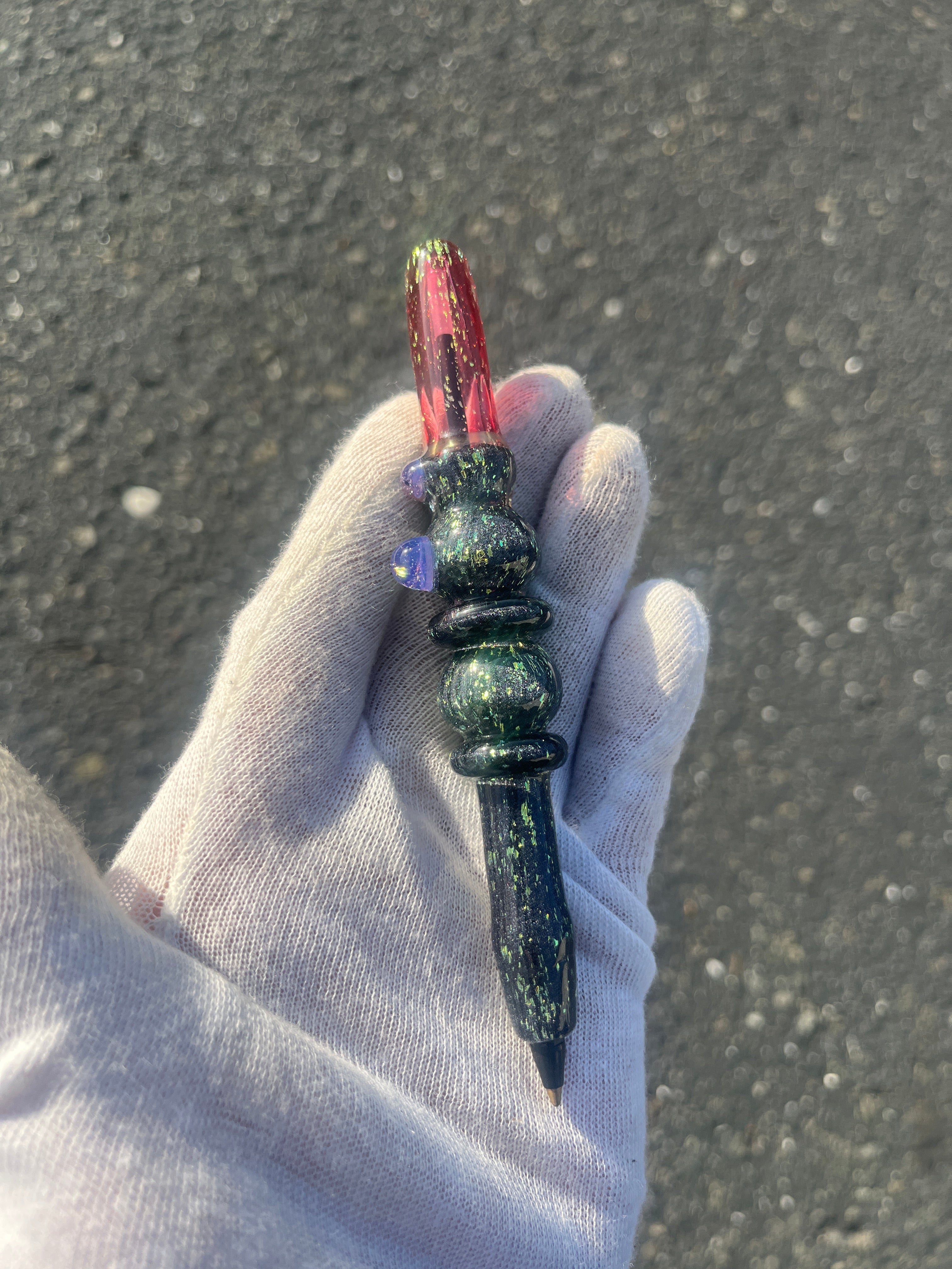 Red and Green Dichro Pen By W.C. Stearns
