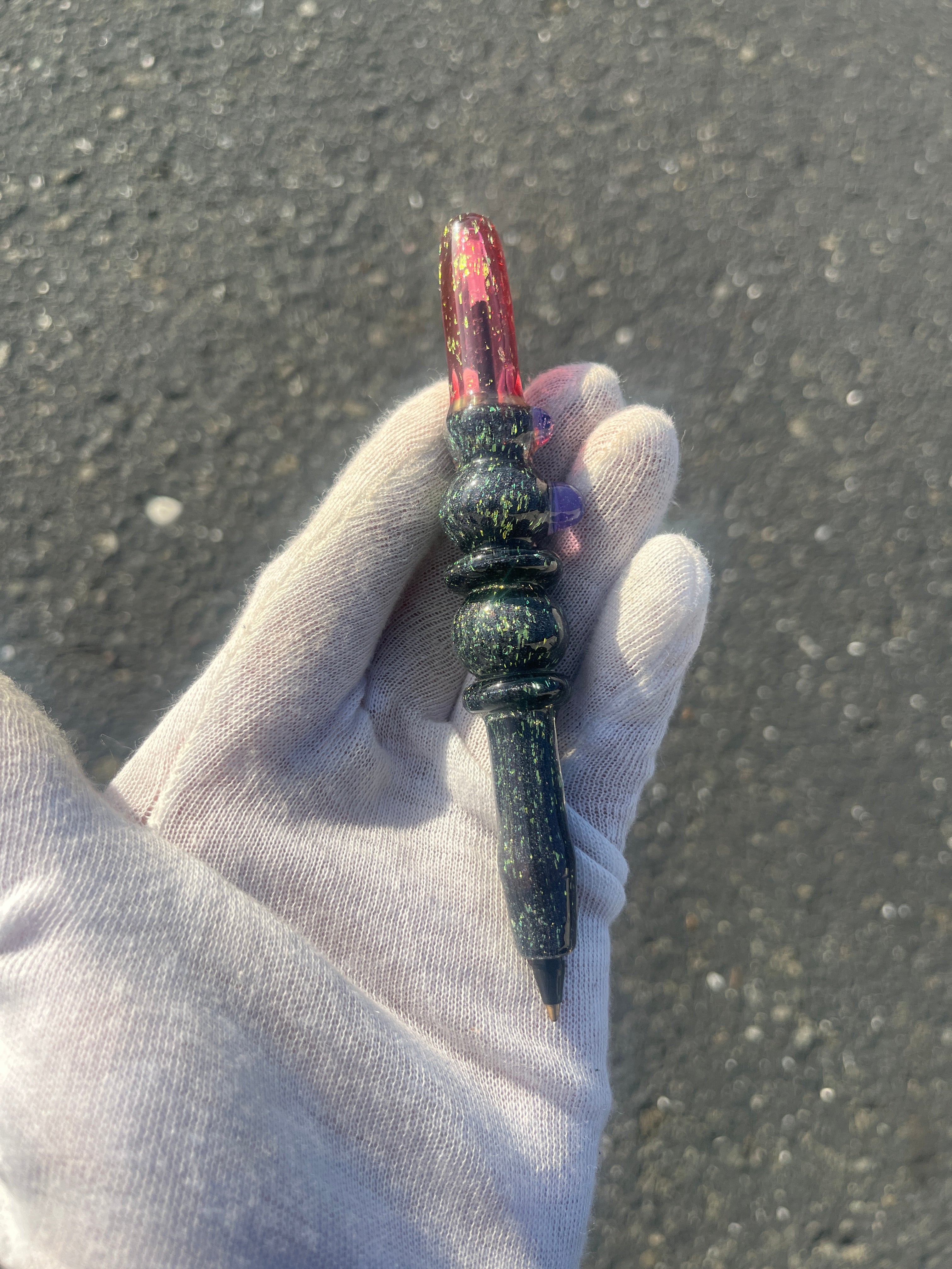 Red and Green Dichro Pen By W.C. Stearns