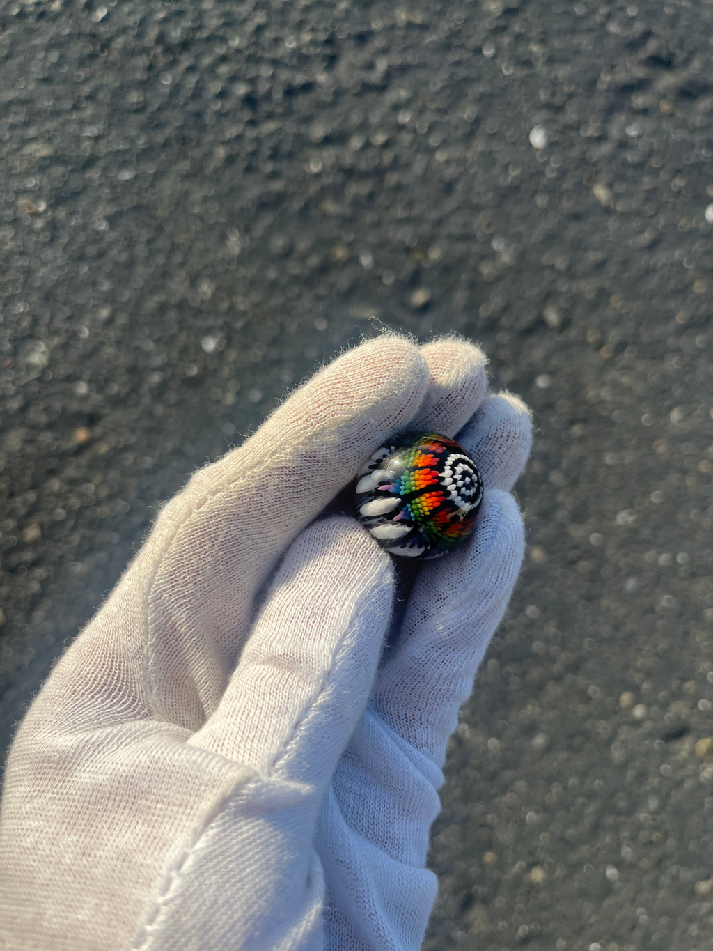 Rainbow Implosion Marble By Steve H. Glass