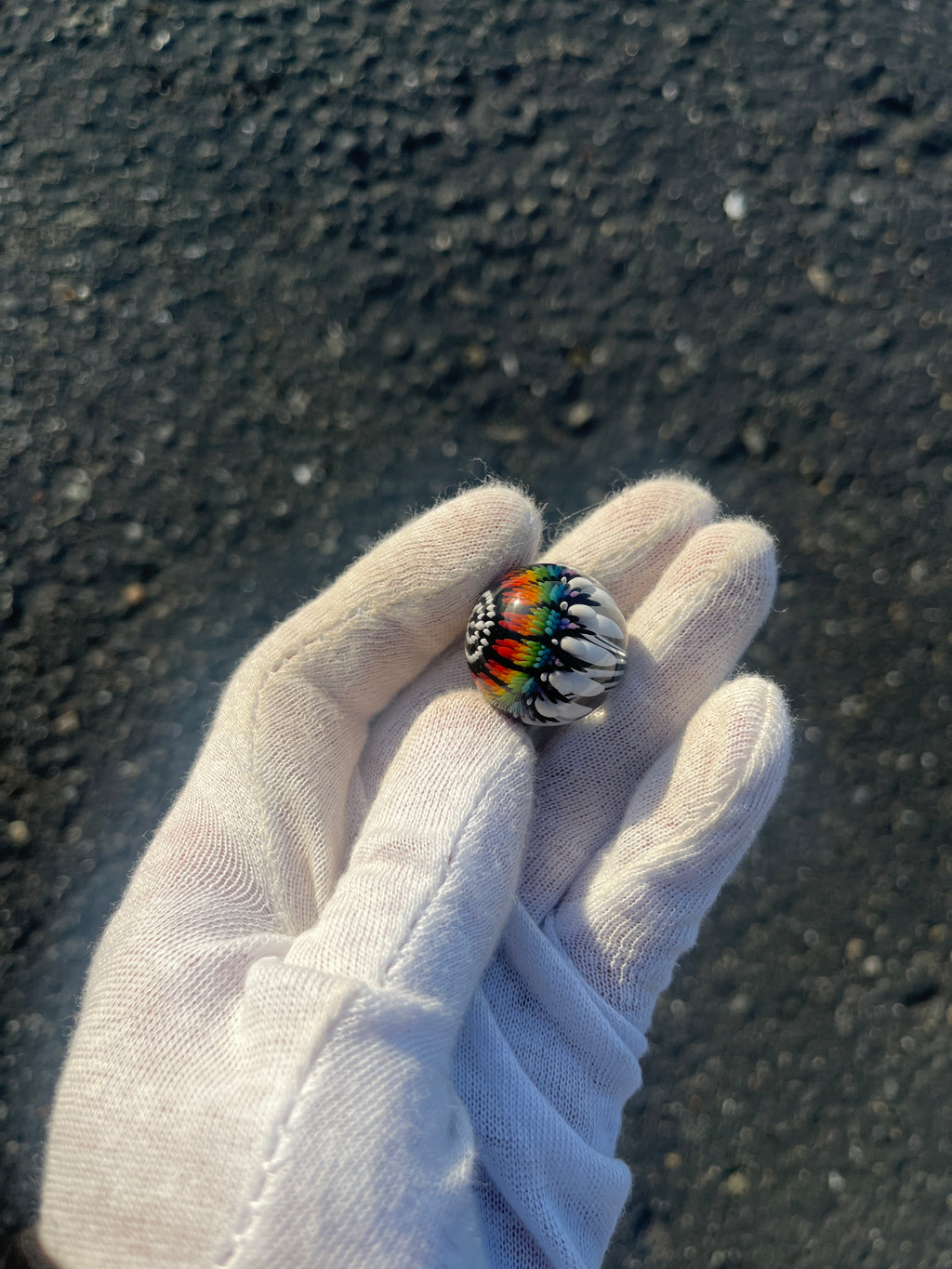 Rainbow Implosion Marble By Steve H. Glass
