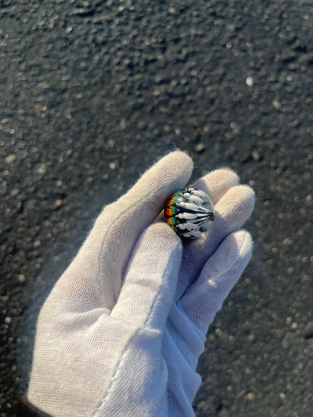 Rainbow Implosion Marble By Steve H. Glass