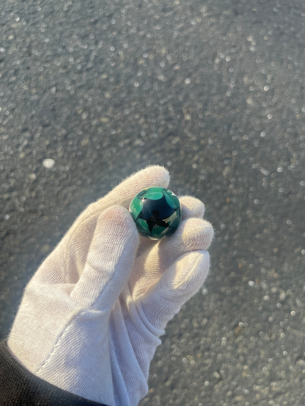 Implosion Thumbprint Marble By Hermit Glass