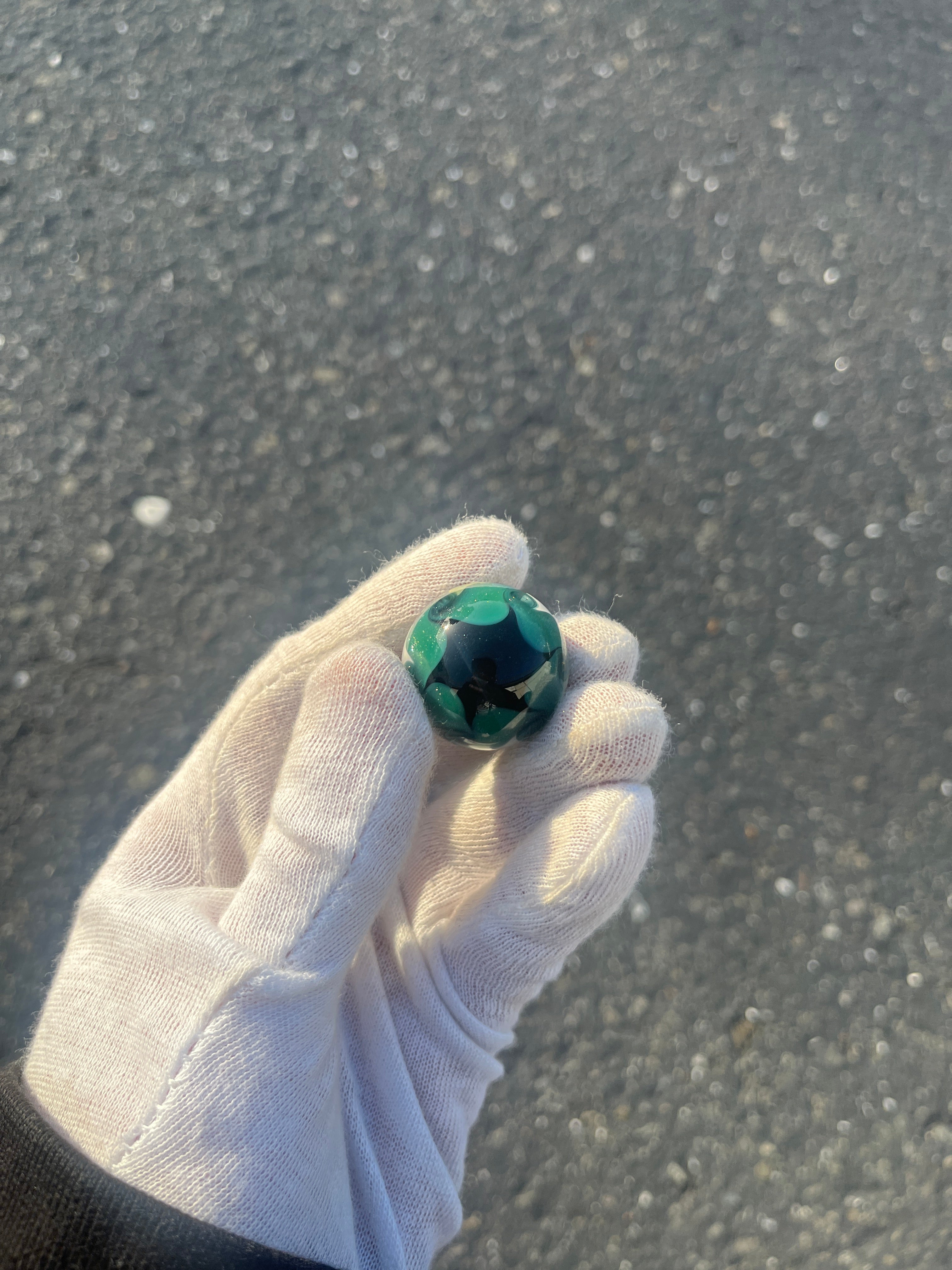 Implosion Thumbprint Marble By Hermit Glass