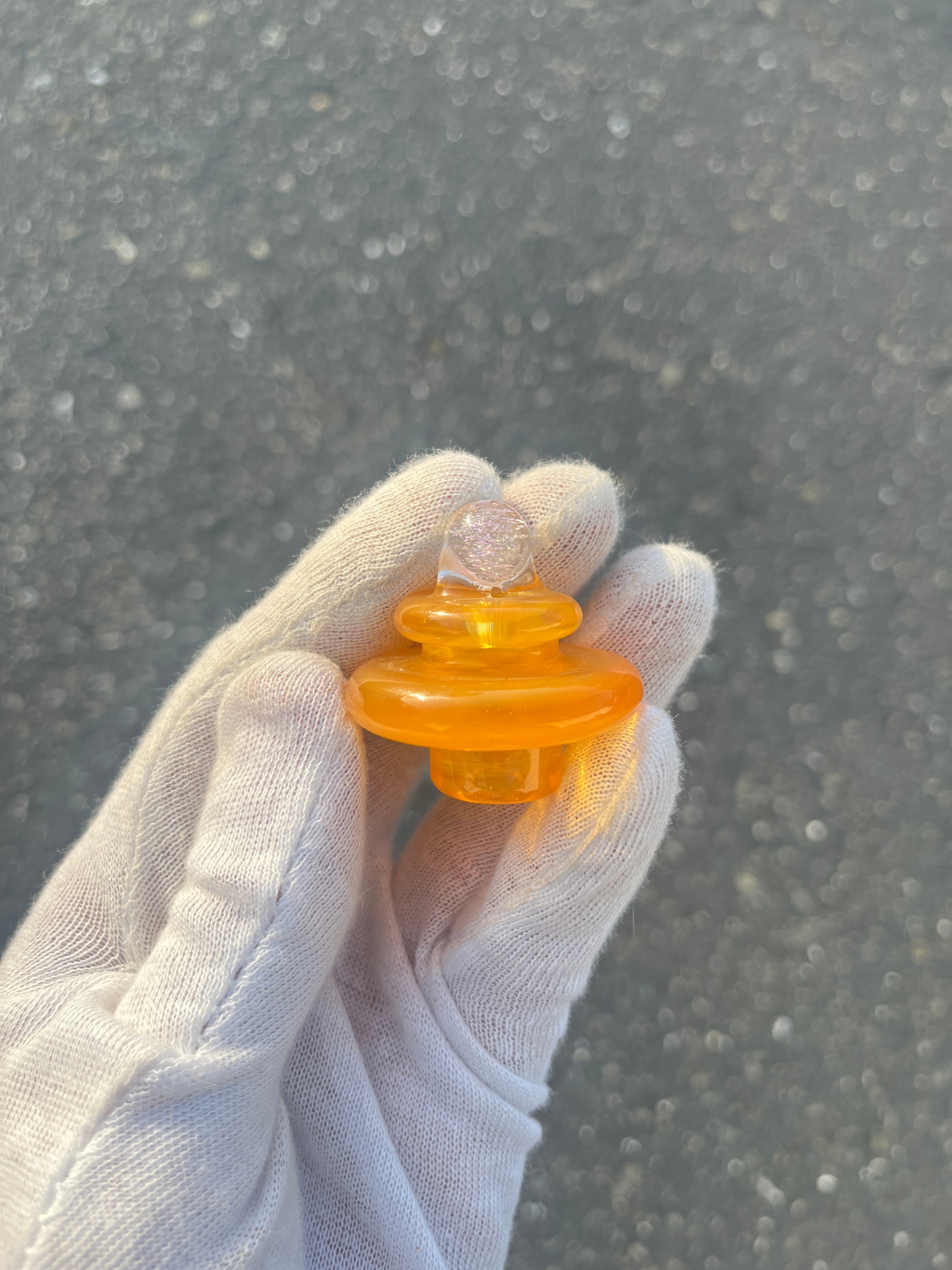 Orange Bucket Cap By Domer Glass