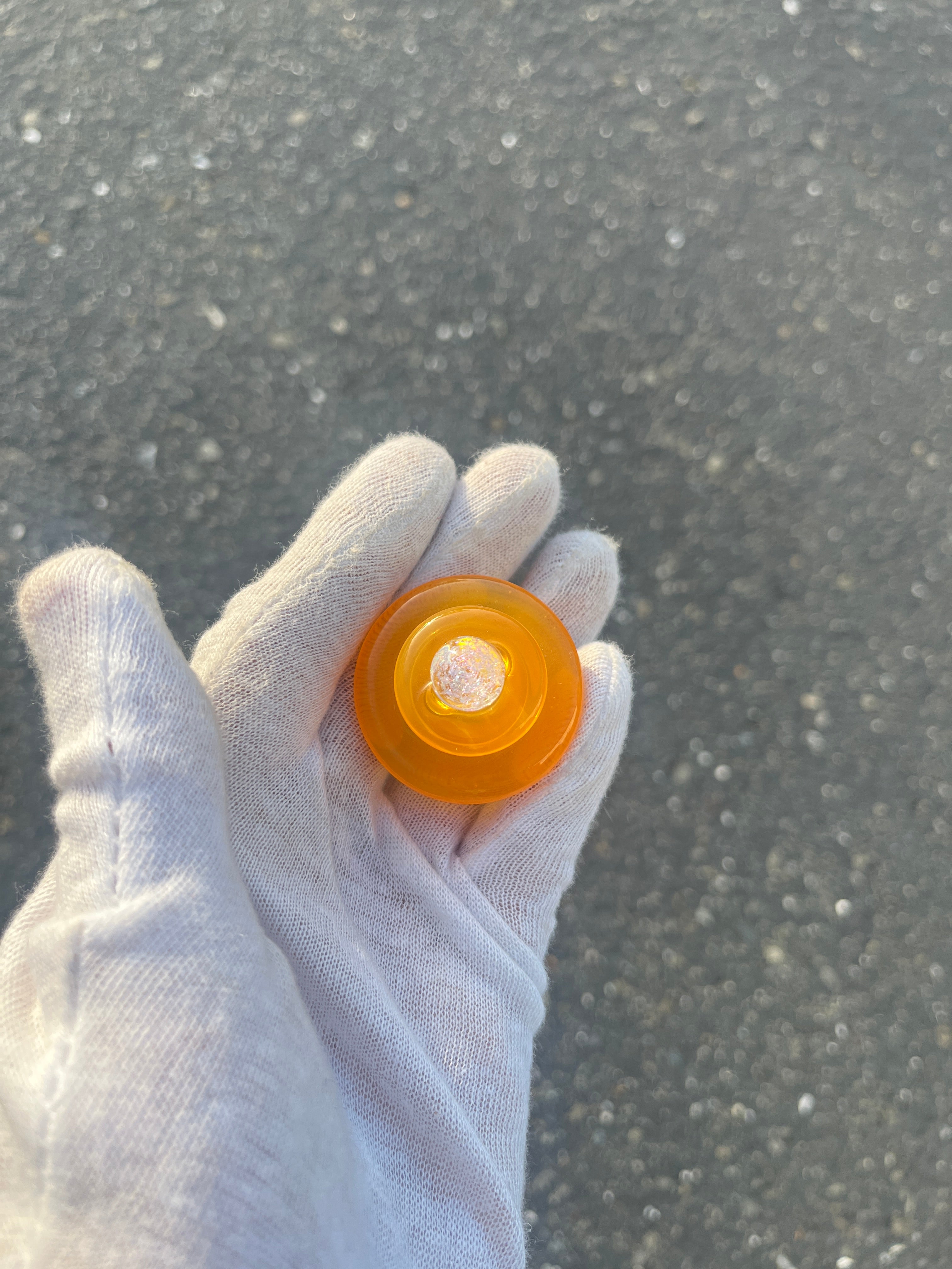 Orange Bucket Cap By Domer Glass