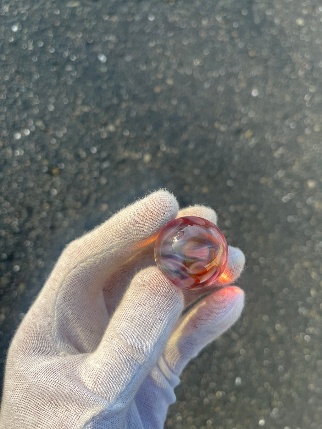 Gold Implosion Marble #2 By Gato Glass