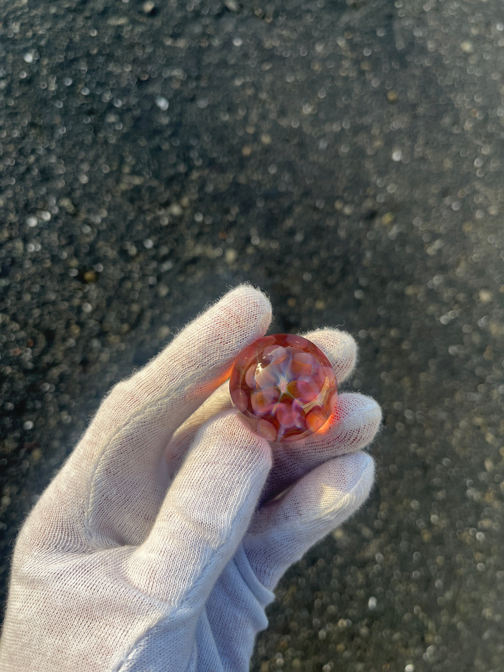 Gold Implosion Marble #2 By Gato Glass