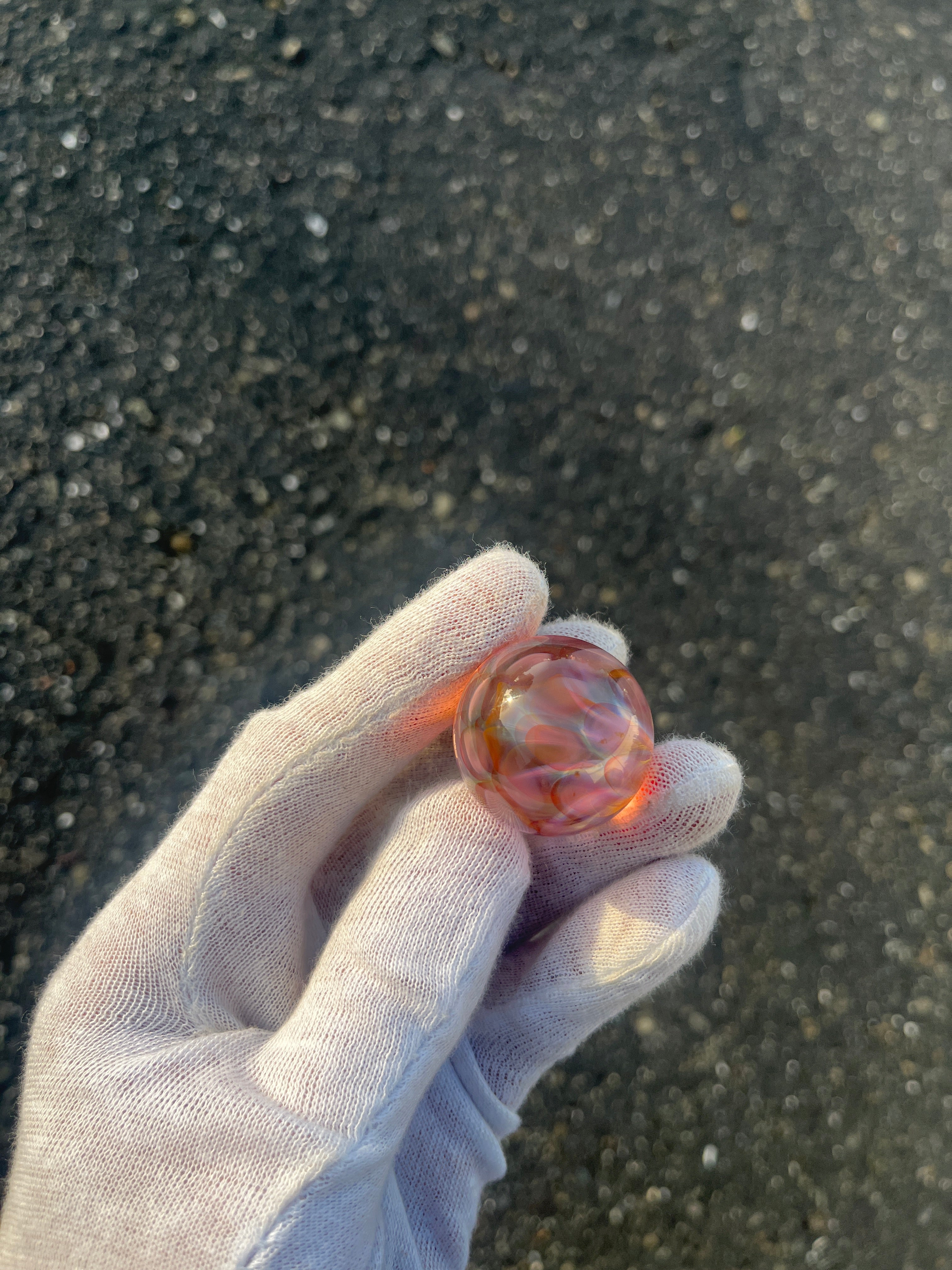 Gold Implosion Marble #2 By Gato Glass