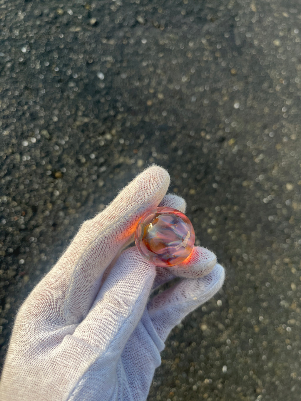 Gold Implosion Marble #2 By Gato Glass