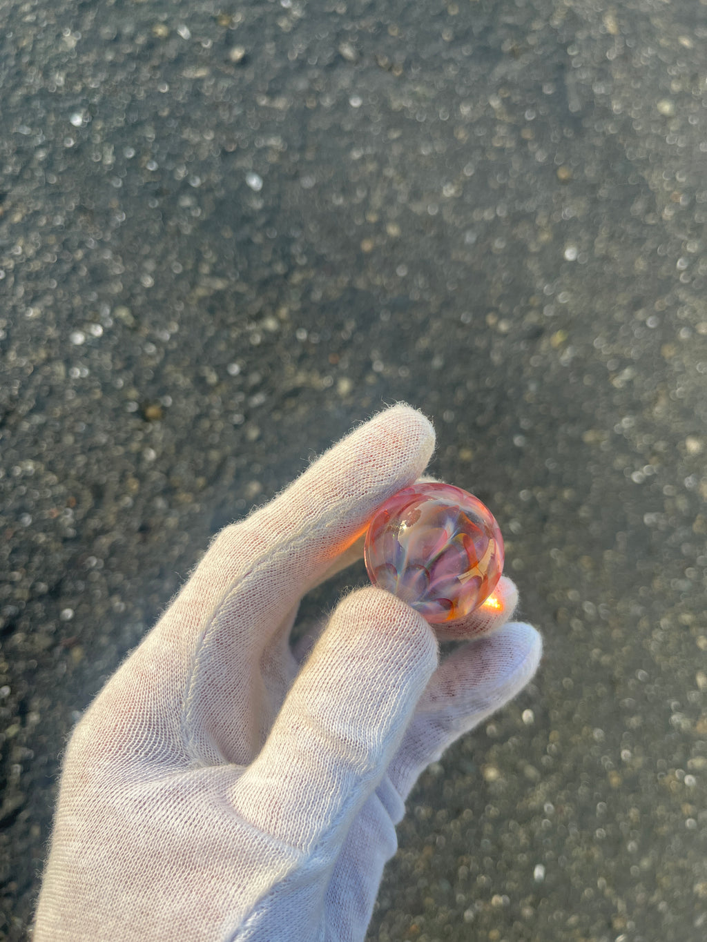 Gold Implosion Marble #2 By Gato Glass