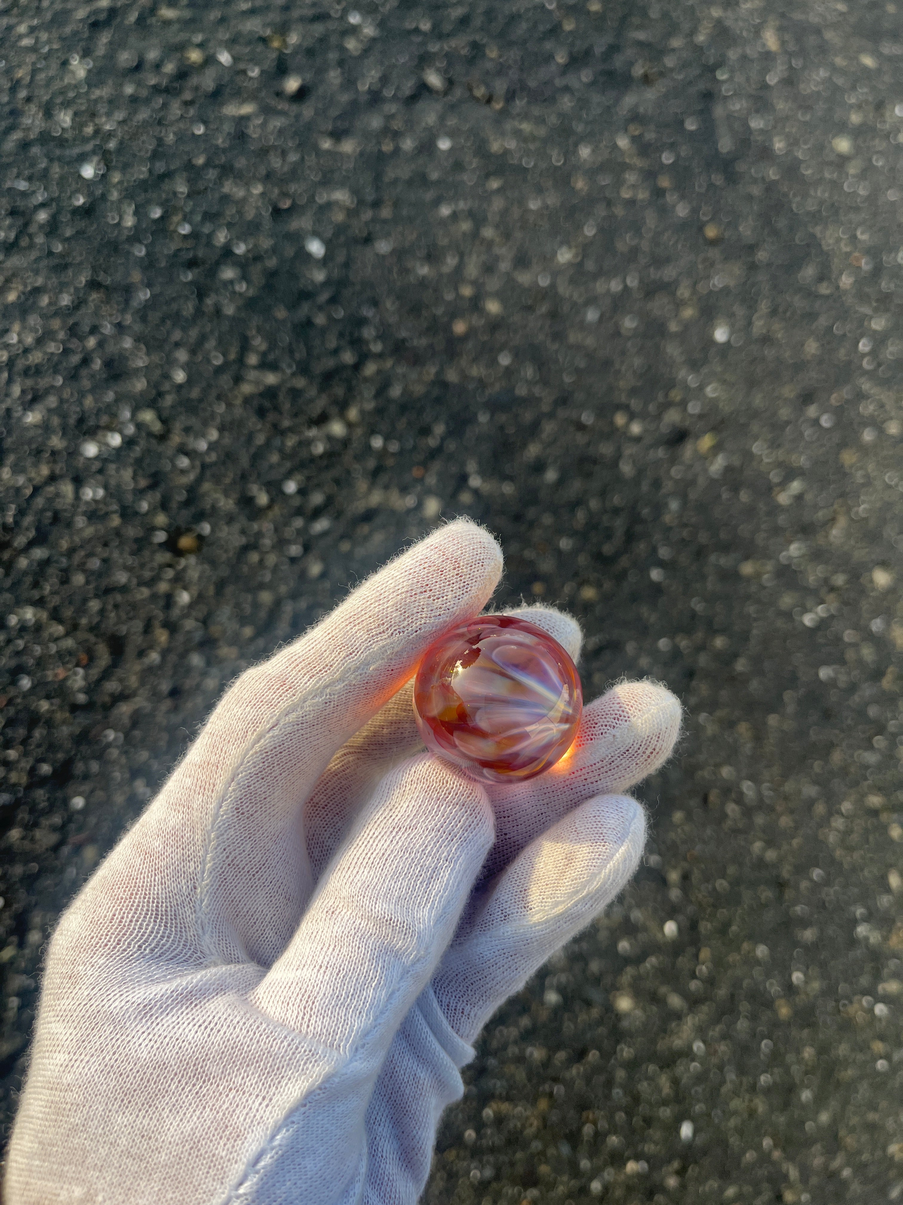 Gold Implosion Marble #2 By Gato Glass