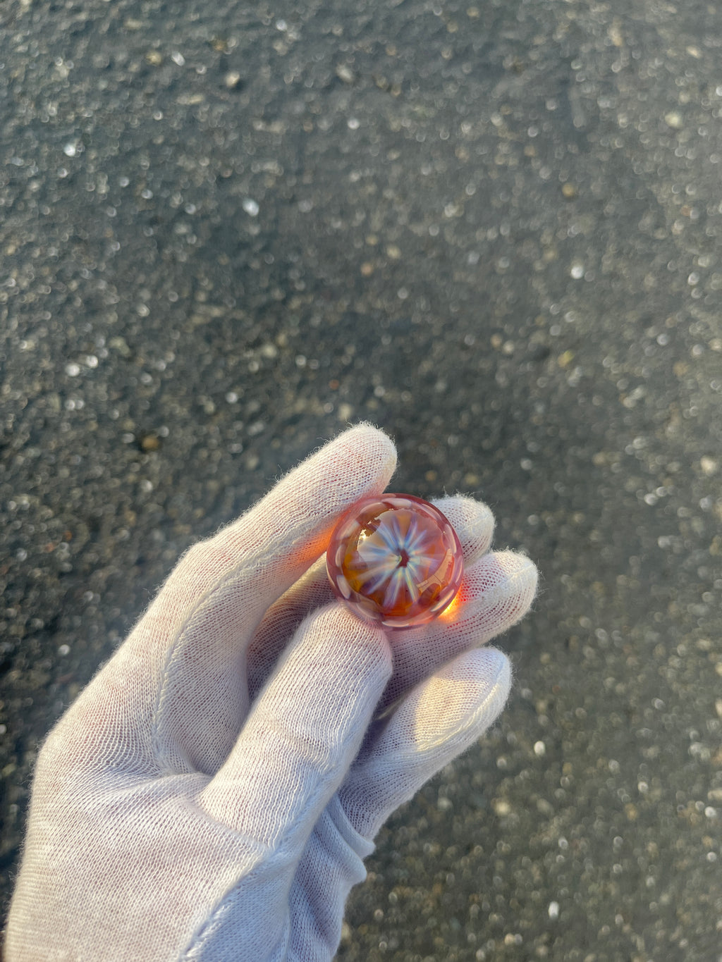 Gold Implosion Marble #2 By Gato Glass