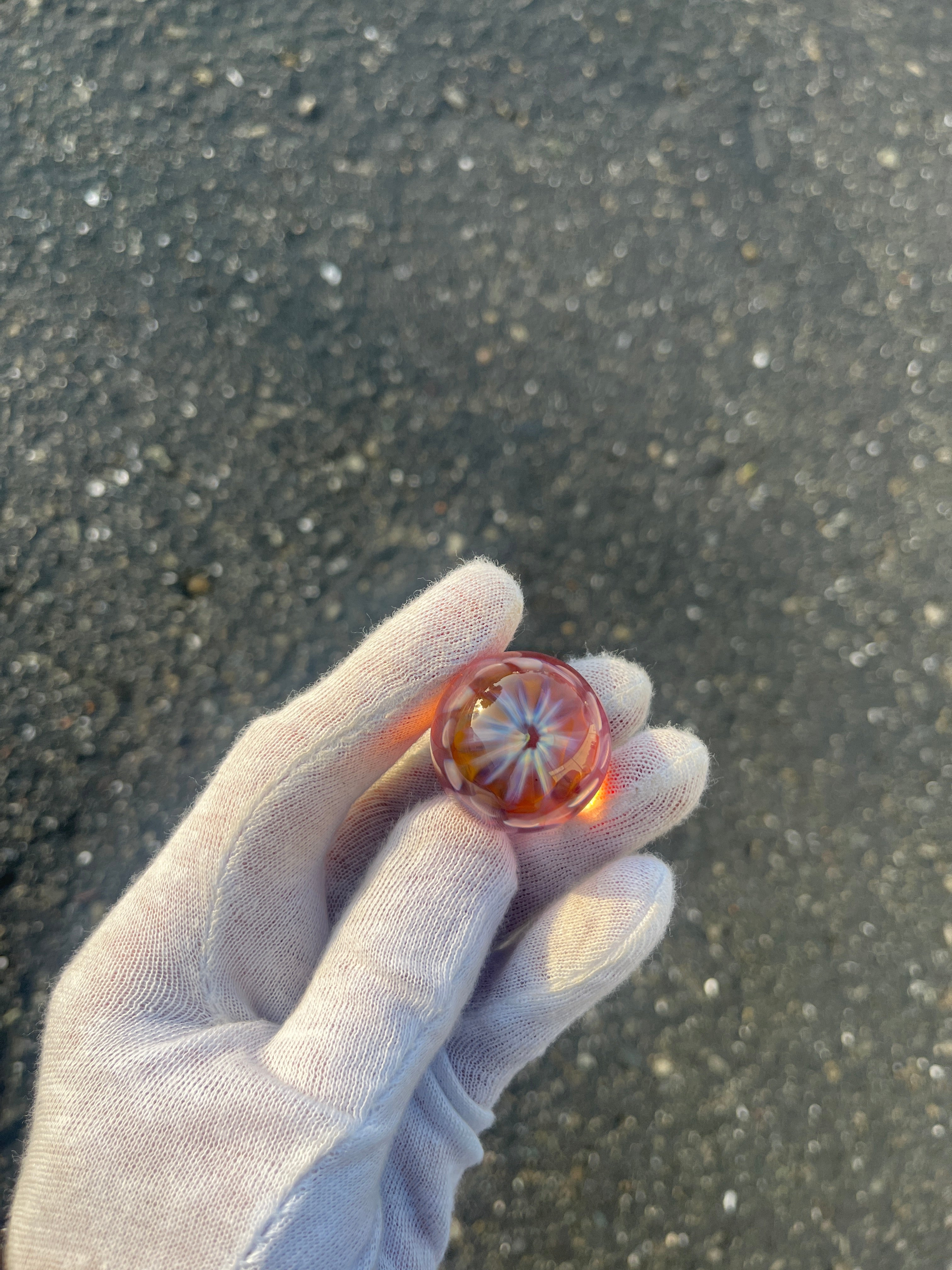 Gold Implosion Marble #2 By Gato Glass