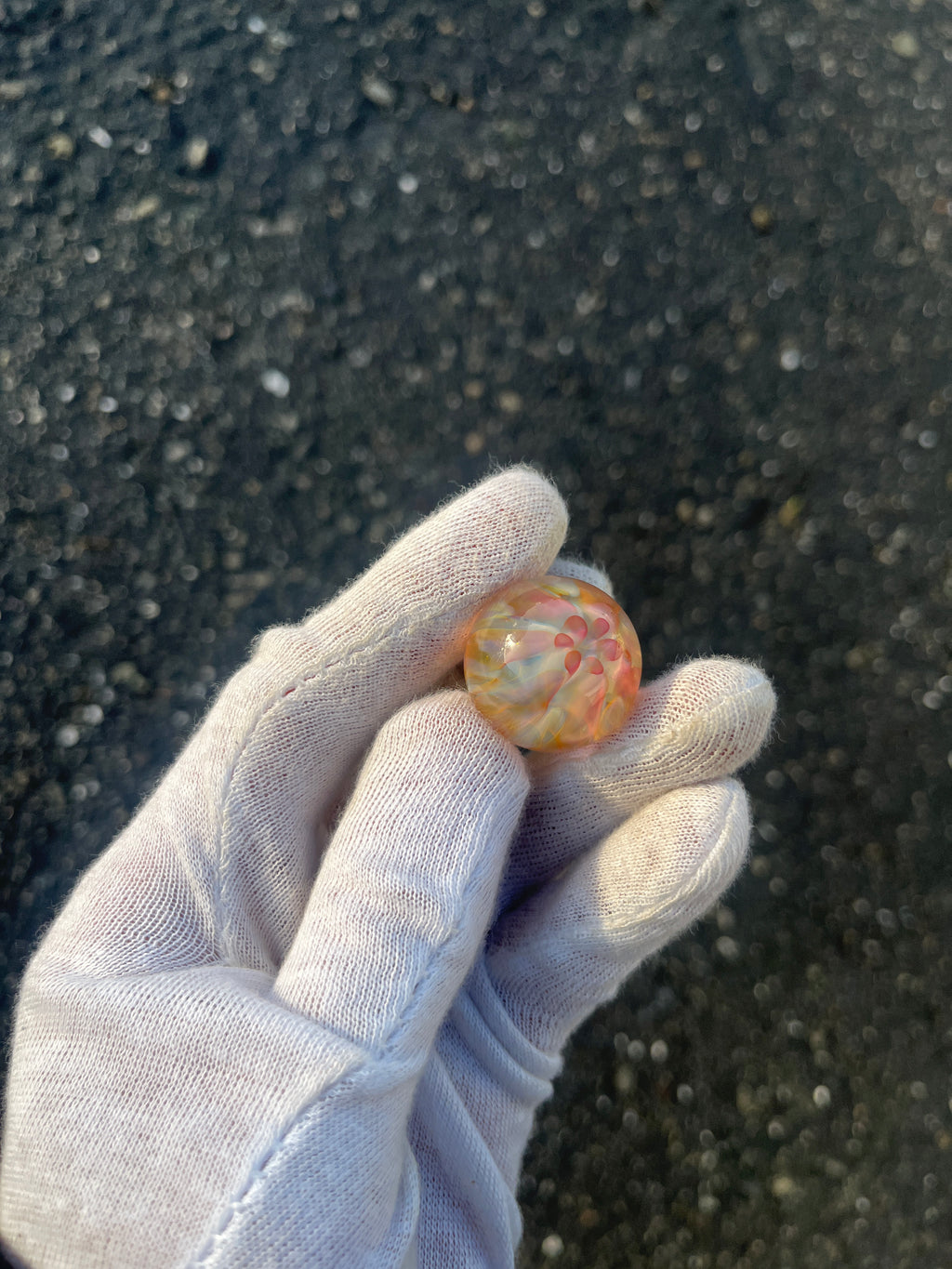 Gold Implosion Marble #2 By Gato Glass