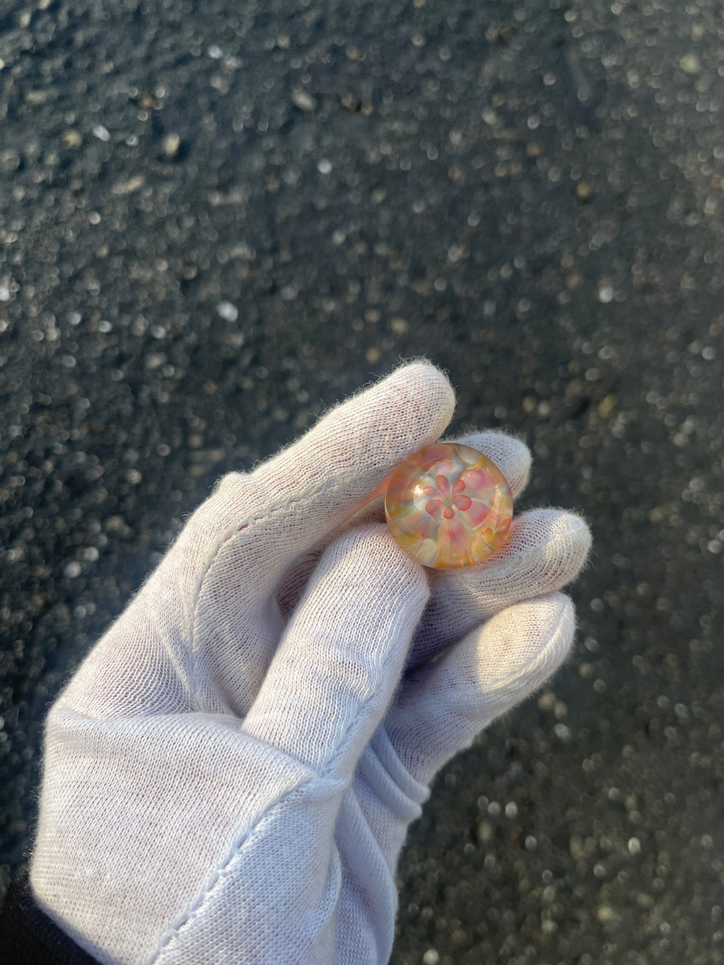 Gold Implosion Marble #2 By Gato Glass