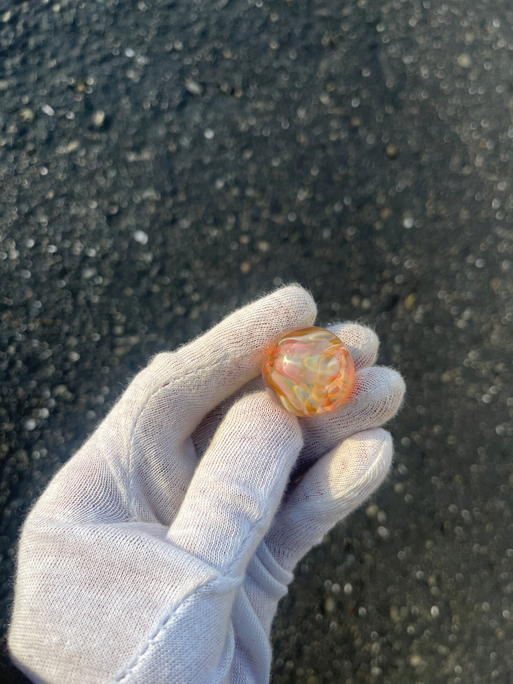 Gold Implosion Marble #2 By Gato Glass