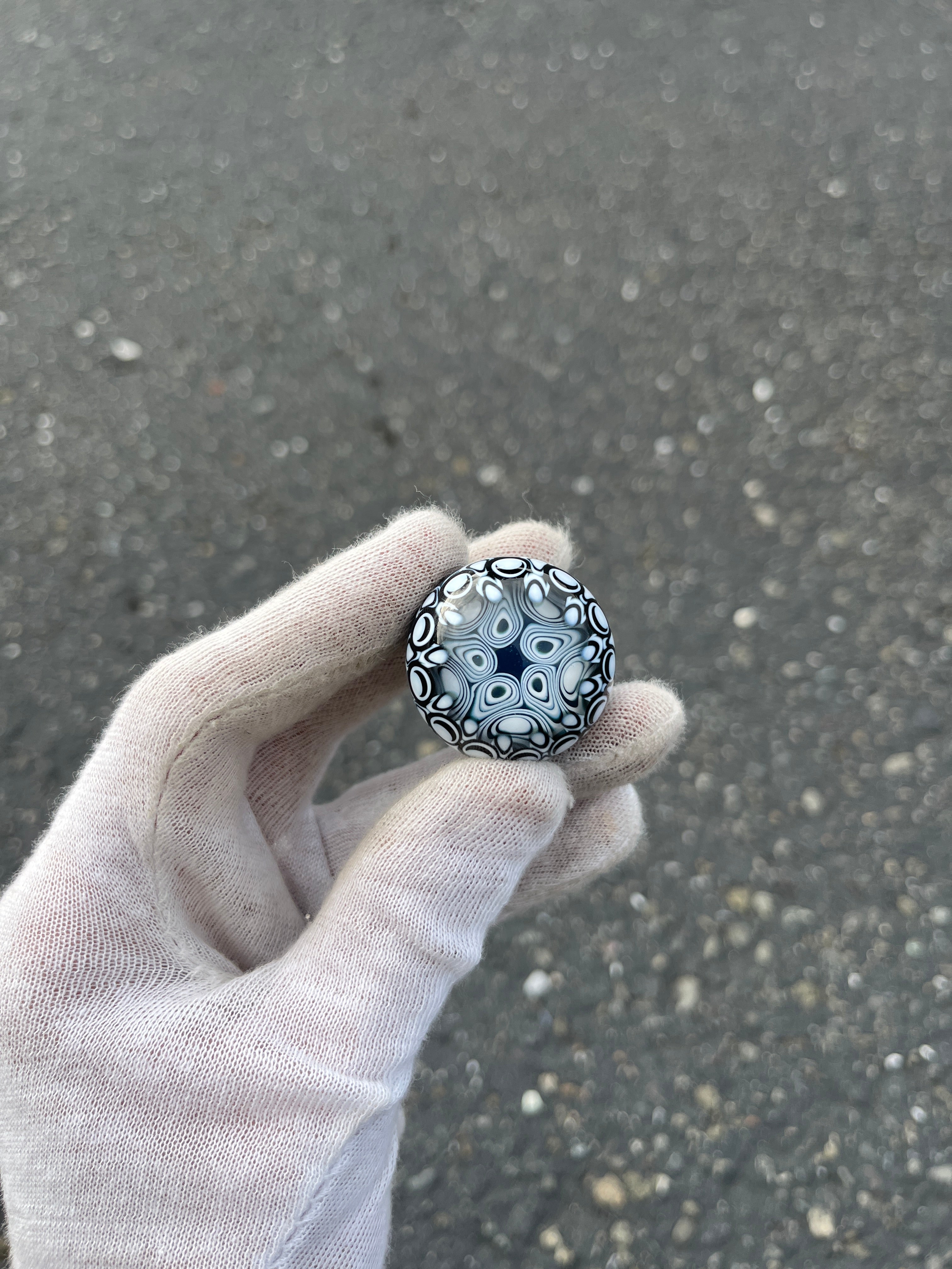 Hidden Mushroom Dot Stack Marble By Kyle Melts