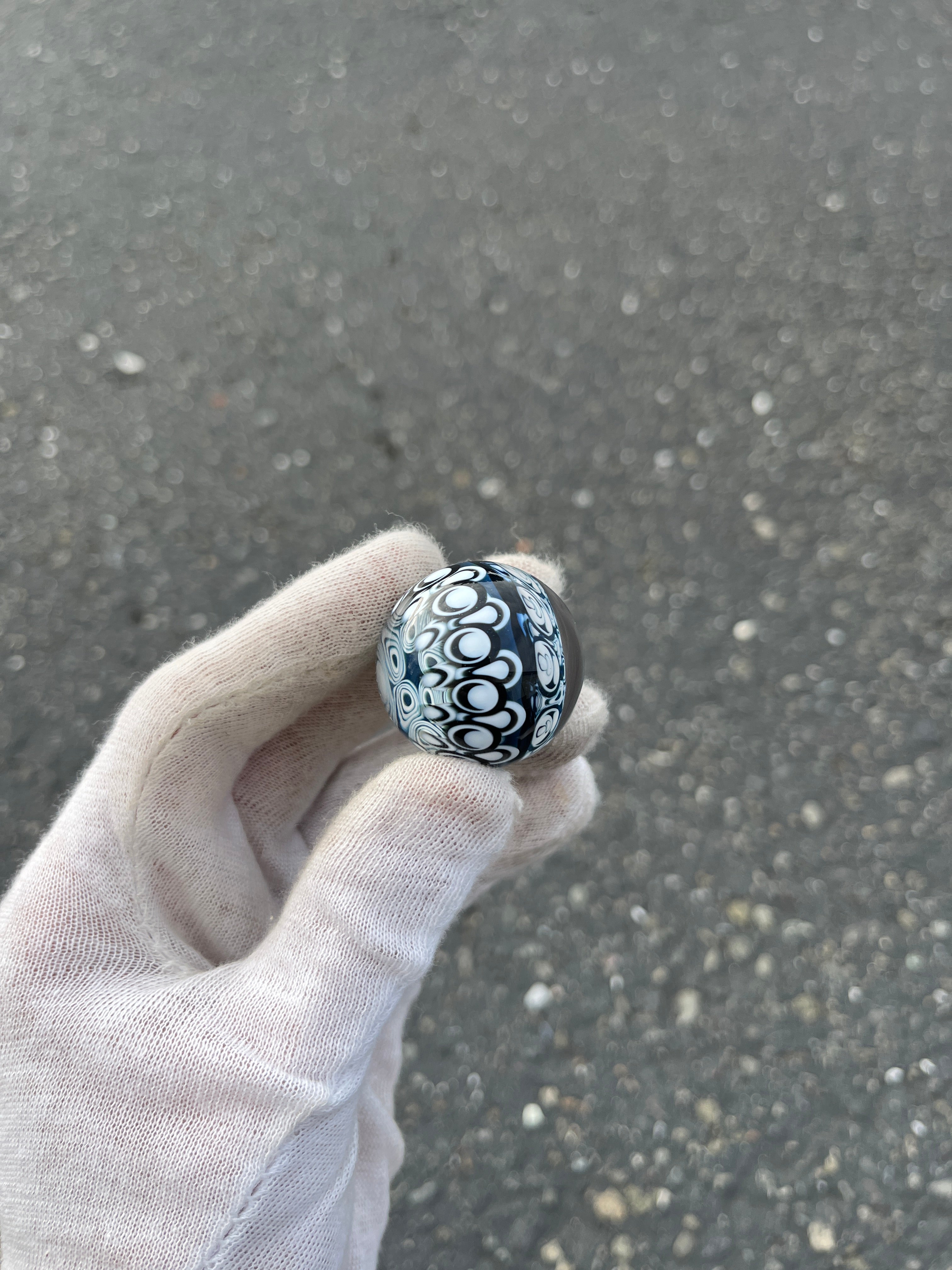 Hidden Mushroom Dot Stack Marble By Kyle Melts