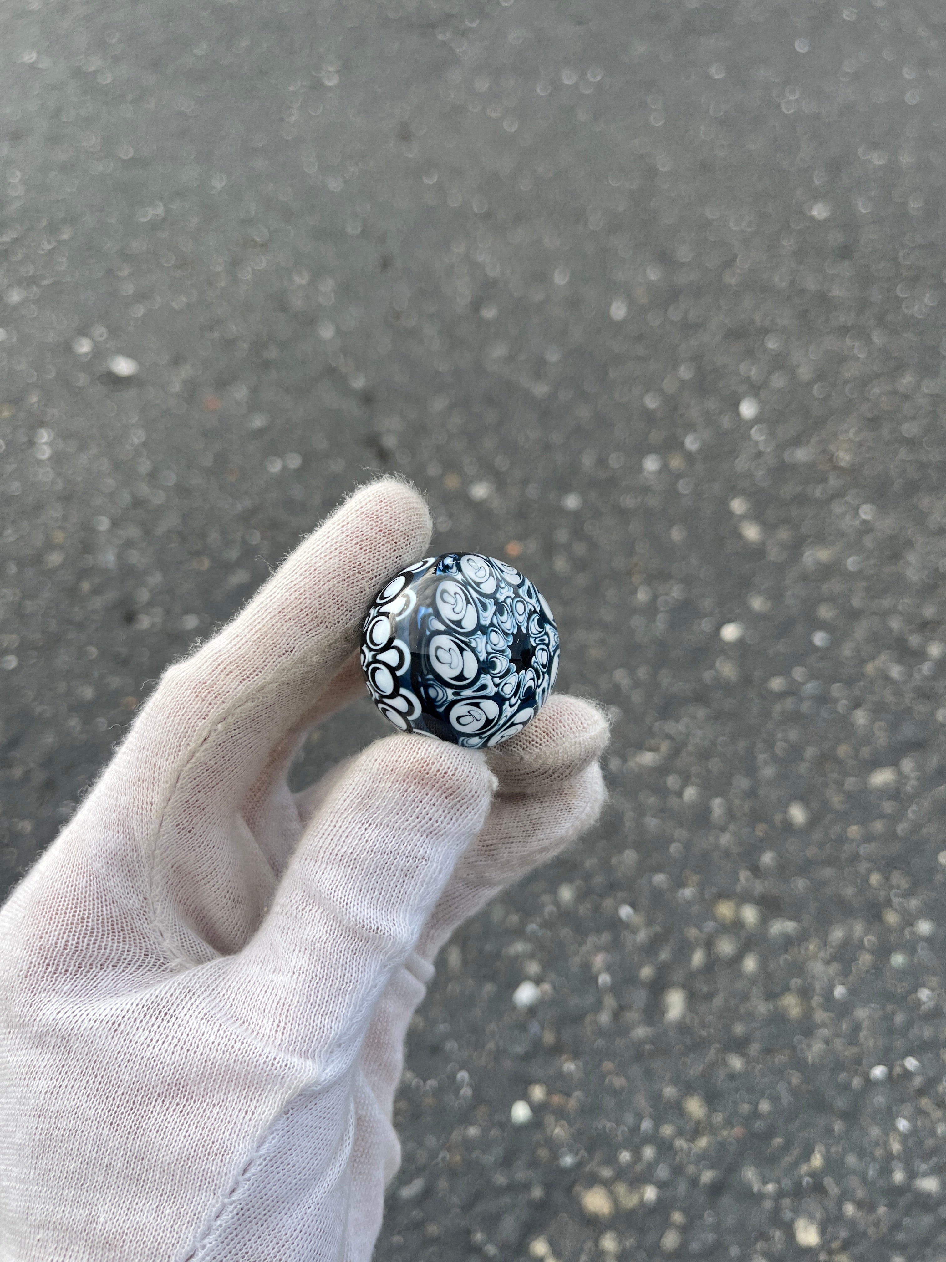 Hidden Mushroom Dot Stack Marble By Kyle Melts