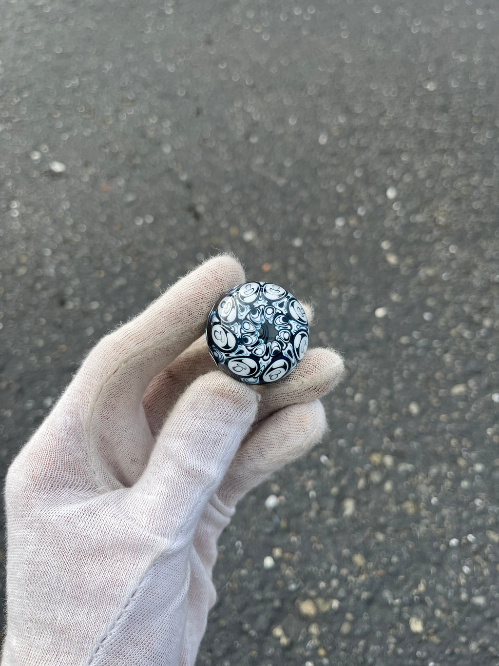 Hidden Mushroom Dot Stack Marble By Kyle Melts