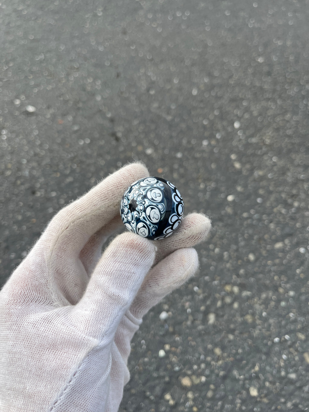 Hidden Mushroom Dot Stack Marble By Kyle Melts