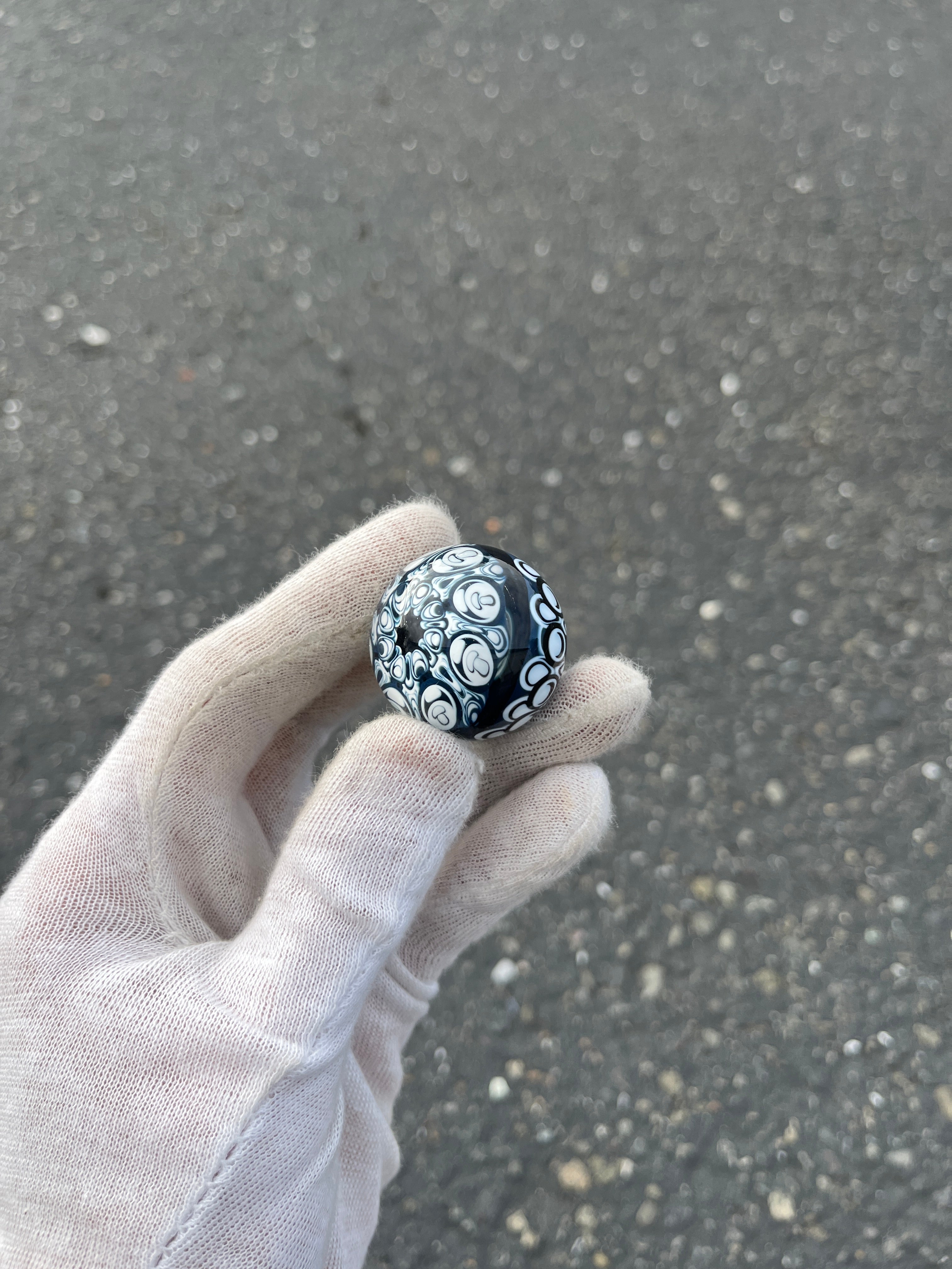 Hidden Mushroom Dot Stack Marble By Kyle Melts