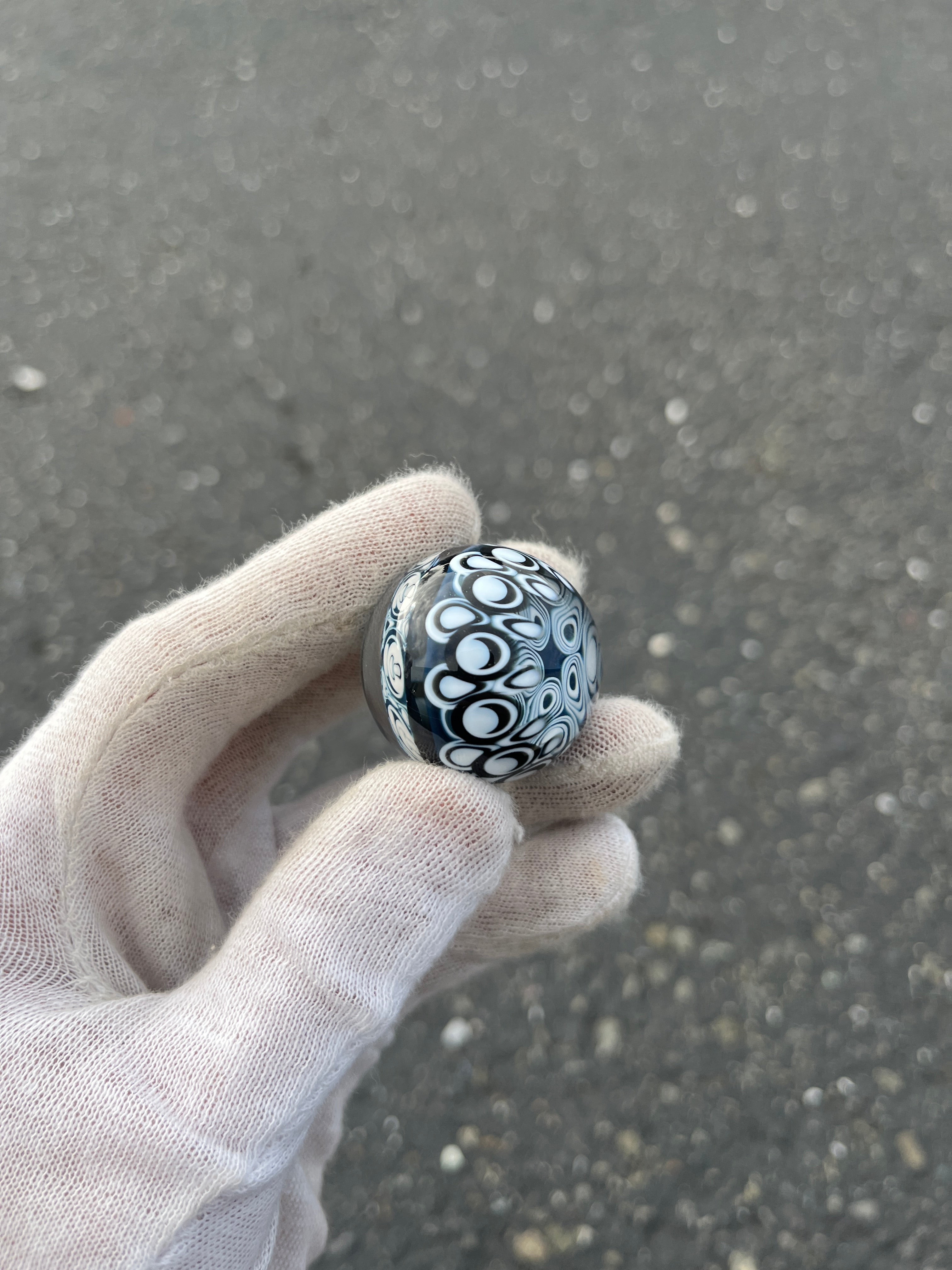Hidden Mushroom Dot Stack Marble By Kyle Melts
