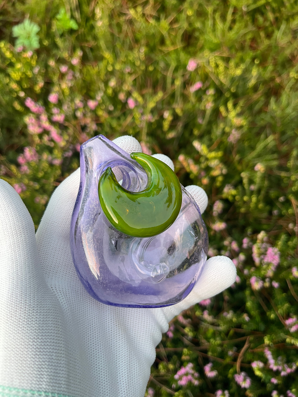 Moon and Leaf Bottle By Mr. Gray and Wild Honey Glass