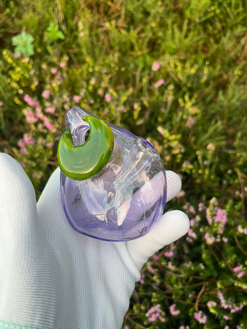 Moon and Leaf Bottle By Mr. Gray and Wild Honey Glass