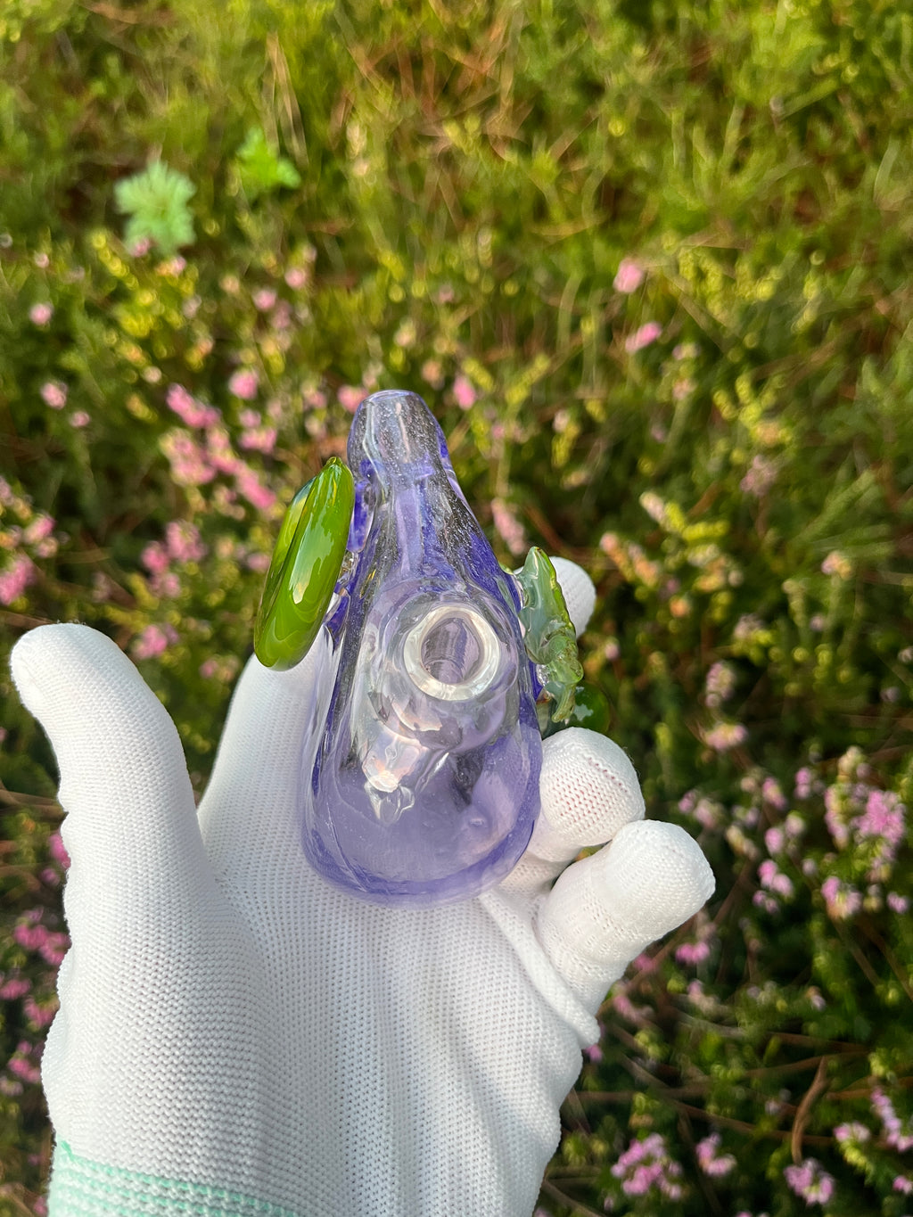 Moon and Leaf Bottle By Mr. Gray and Wild Honey Glass