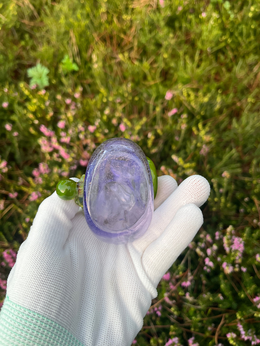 Moon and Leaf Bottle By Mr. Gray and Wild Honey Glass