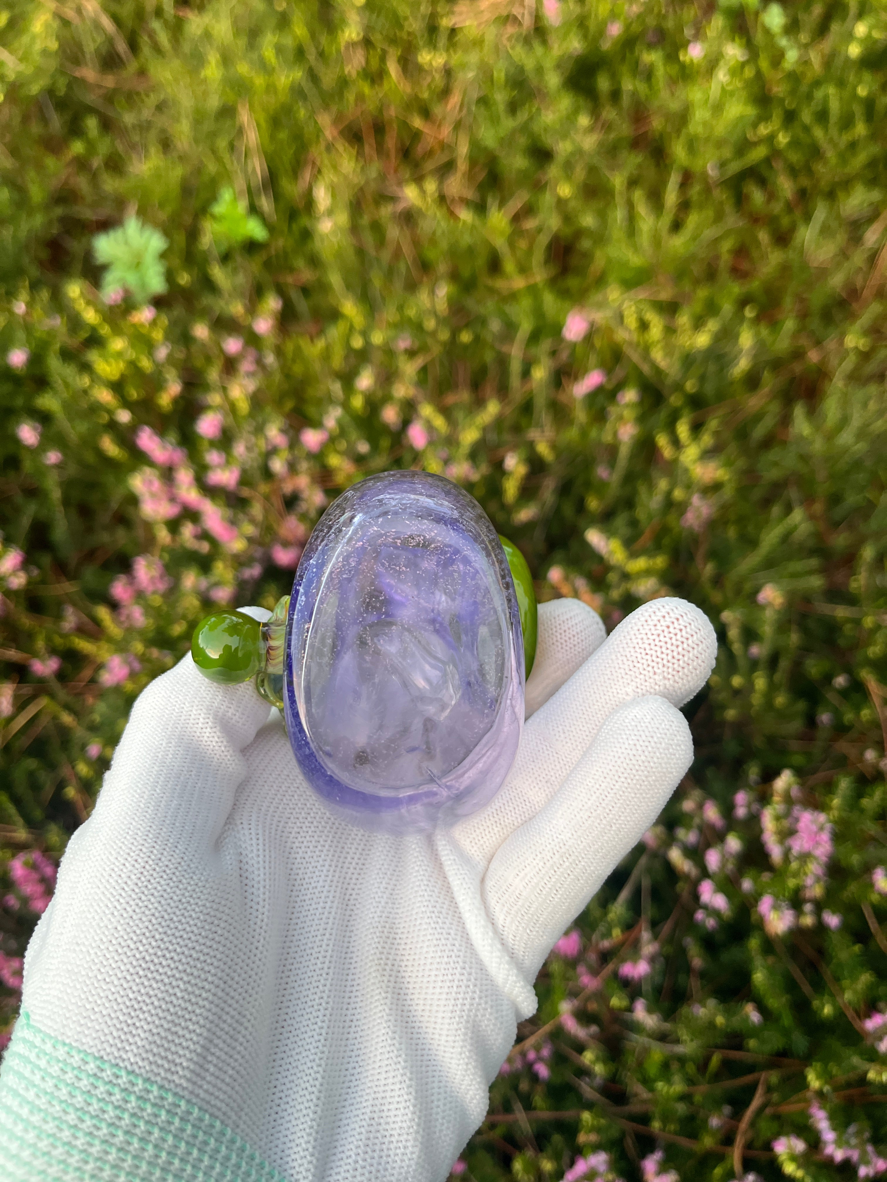 Moon and Leaf Bottle By Mr. Gray and Wild Honey Glass