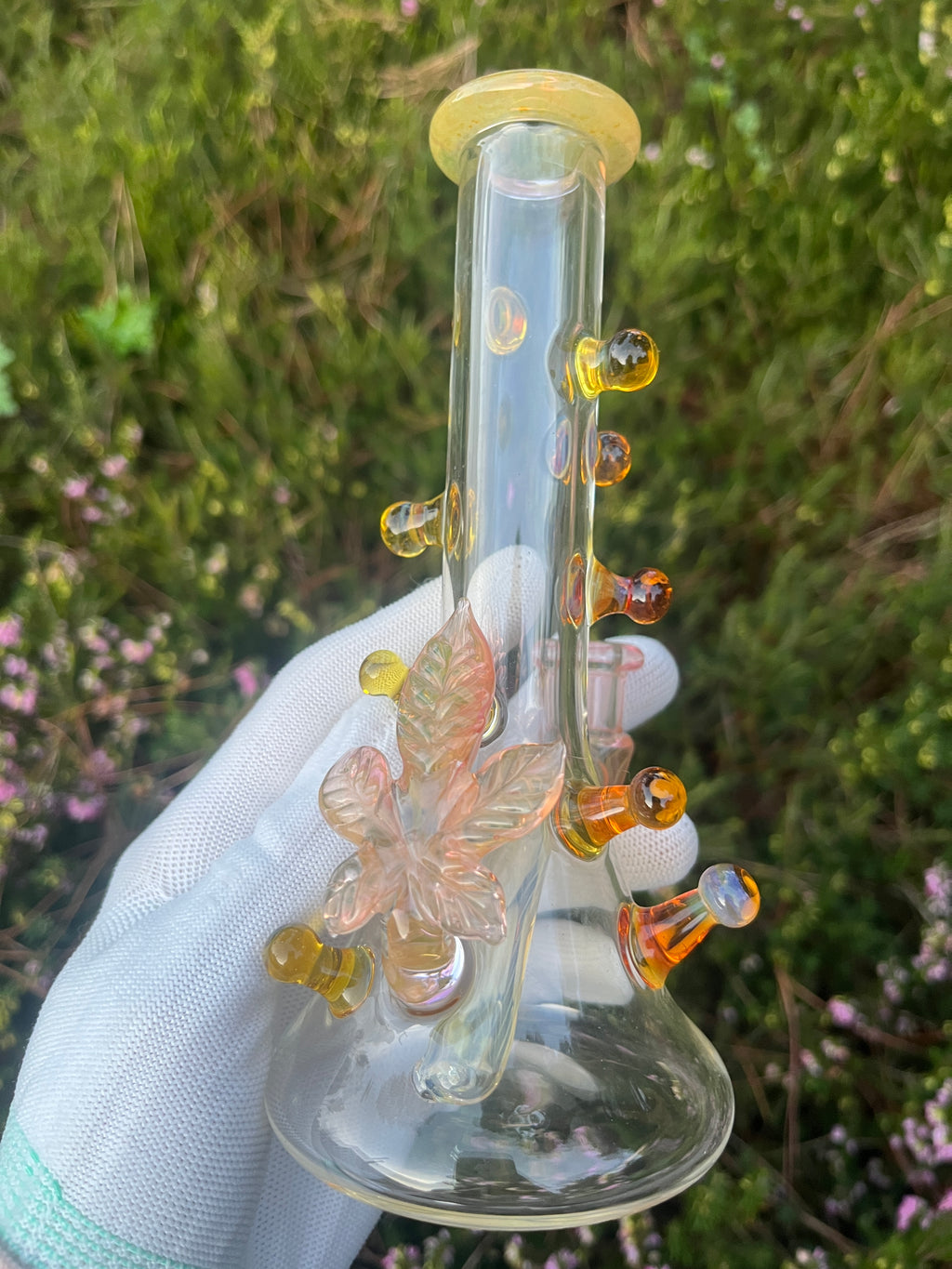 Fumed 5 Leaf Resin Gland Tube By Mr. Gray