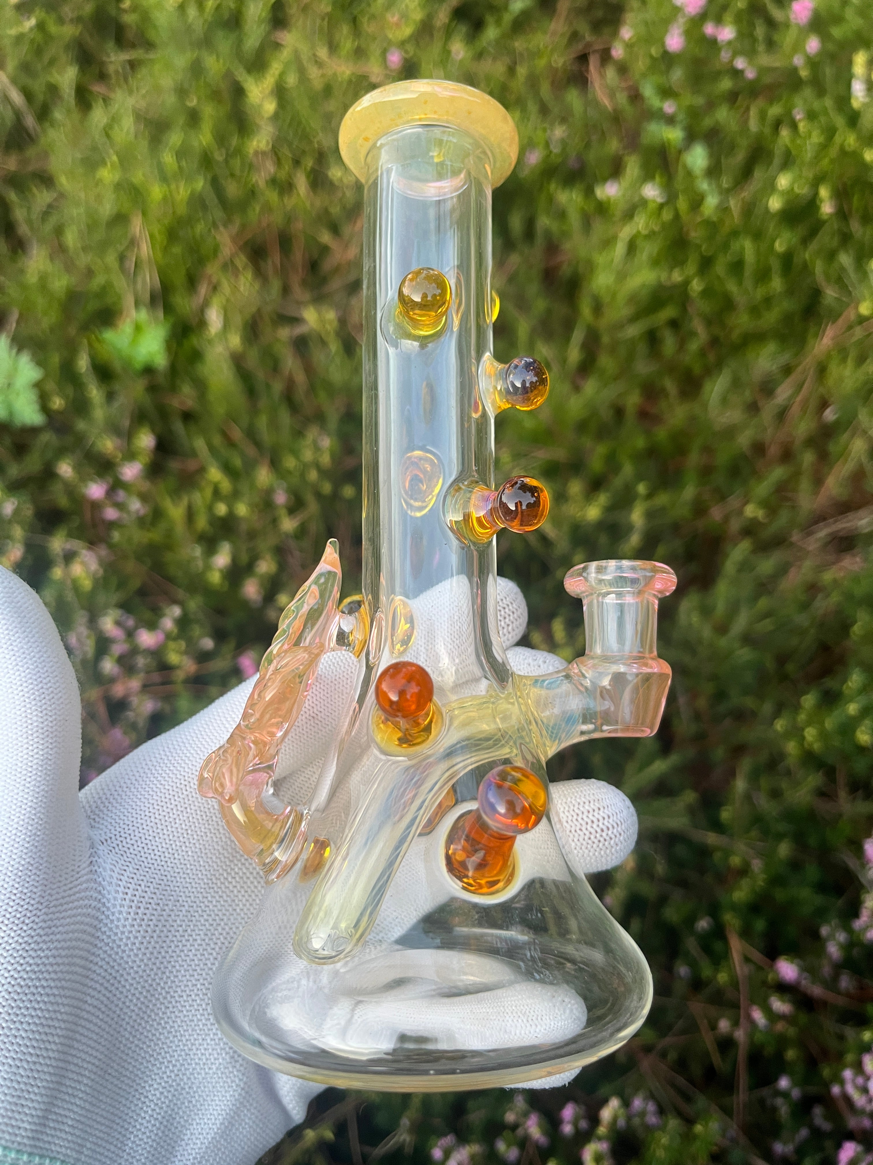 Fumed 5 Leaf Resin Gland Tube By Mr. Gray