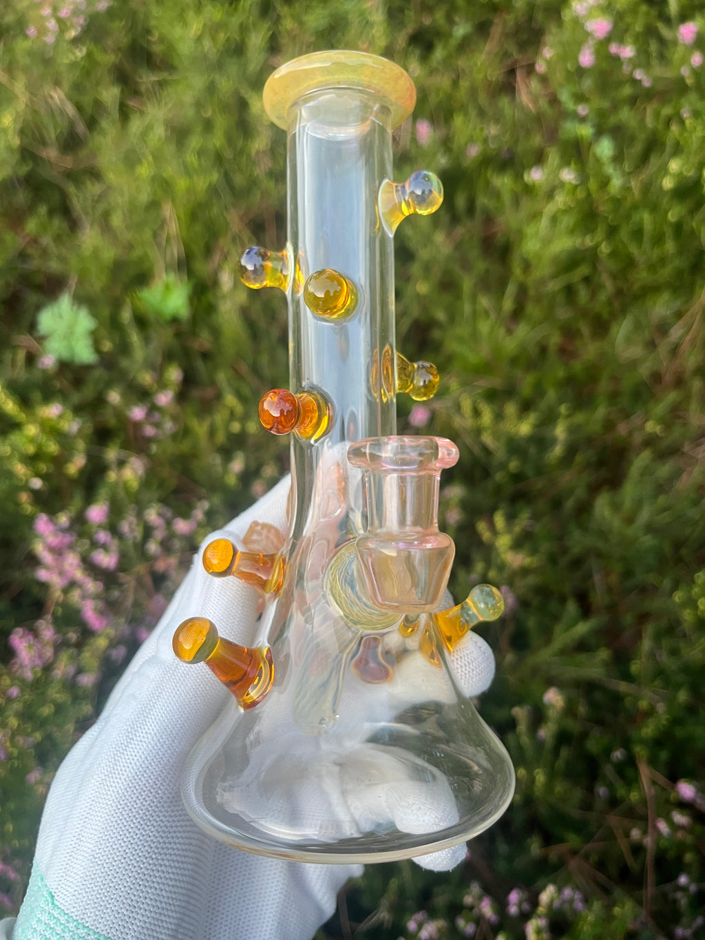 Fumed 5 Leaf Resin Gland Tube By Mr. Gray