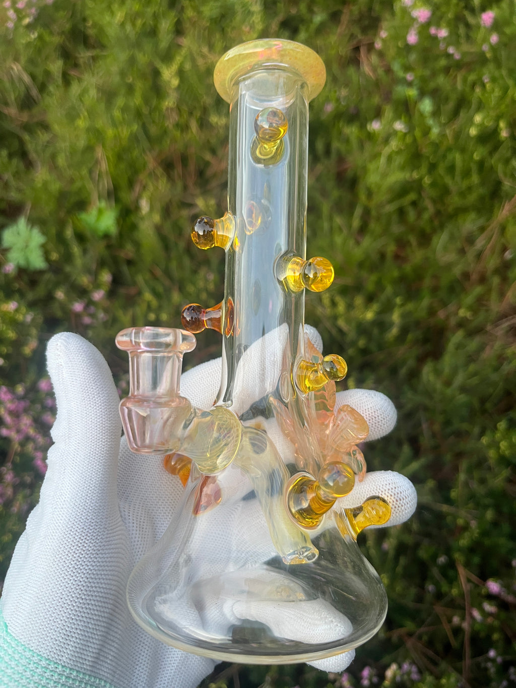 Fumed 5 Leaf Resin Gland Tube By Mr. Gray