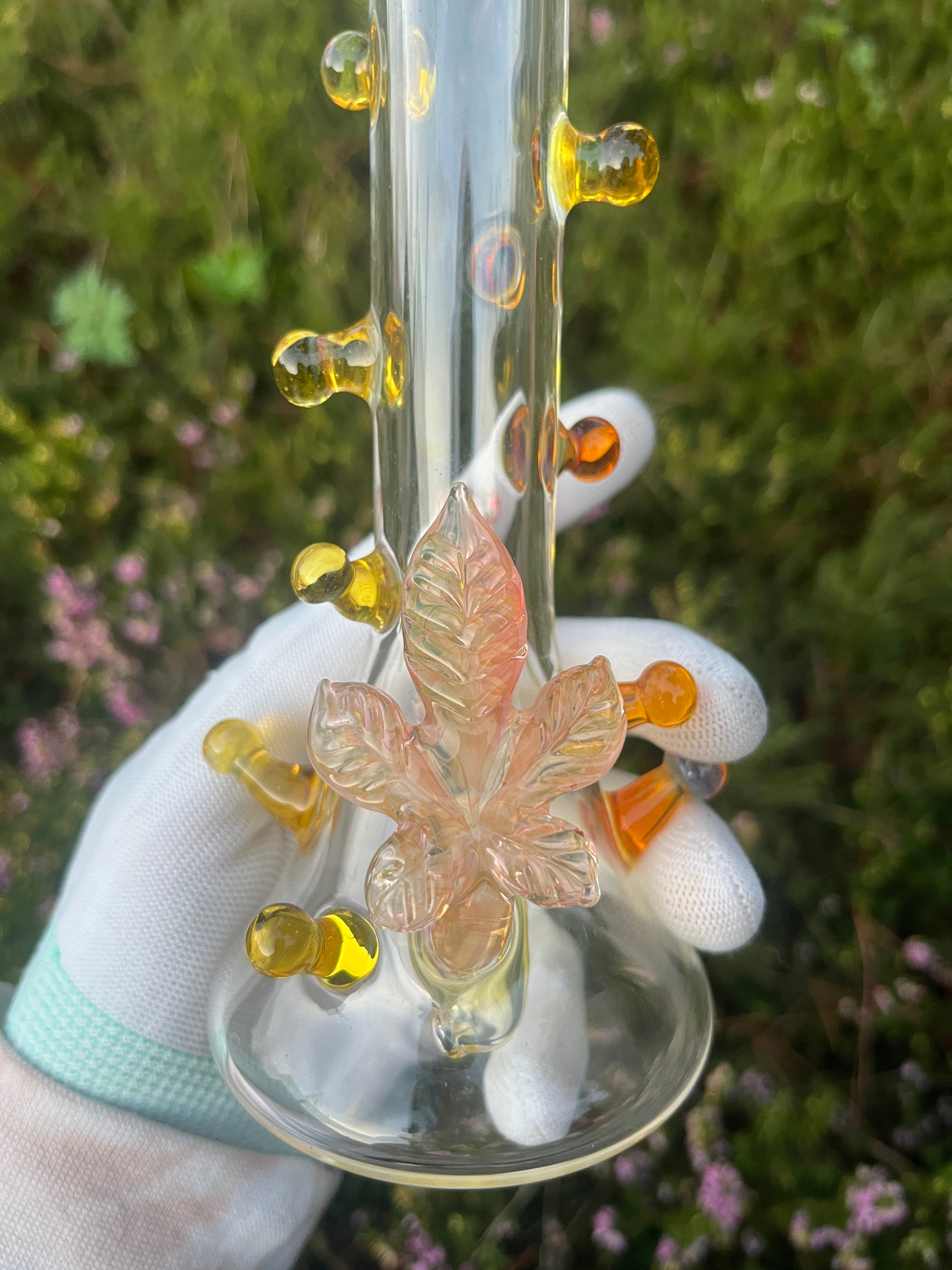 Fumed 5 Leaf Resin Gland Tube By Mr. Gray